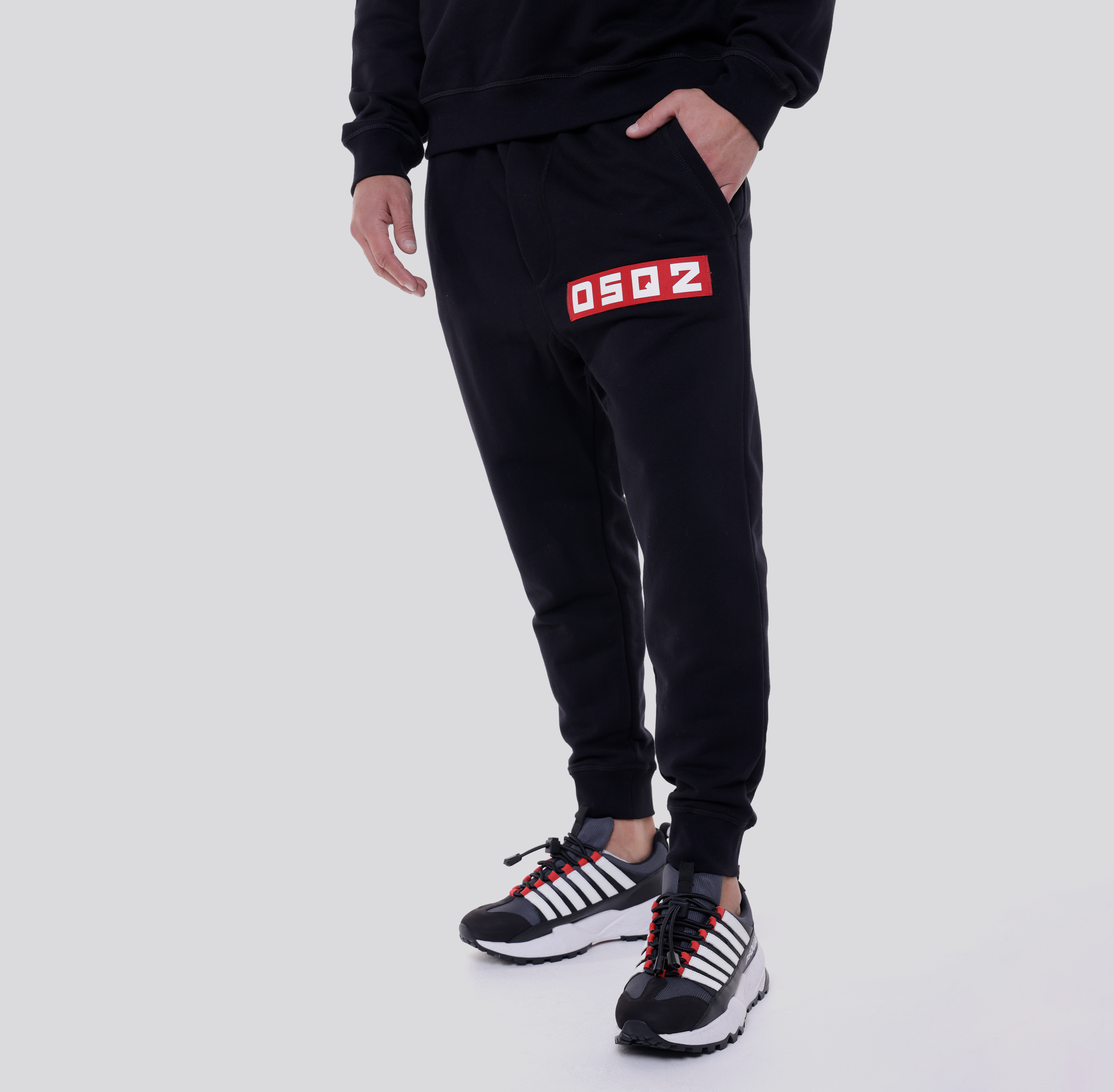 Sudadera Negra Dsquared2 Relax