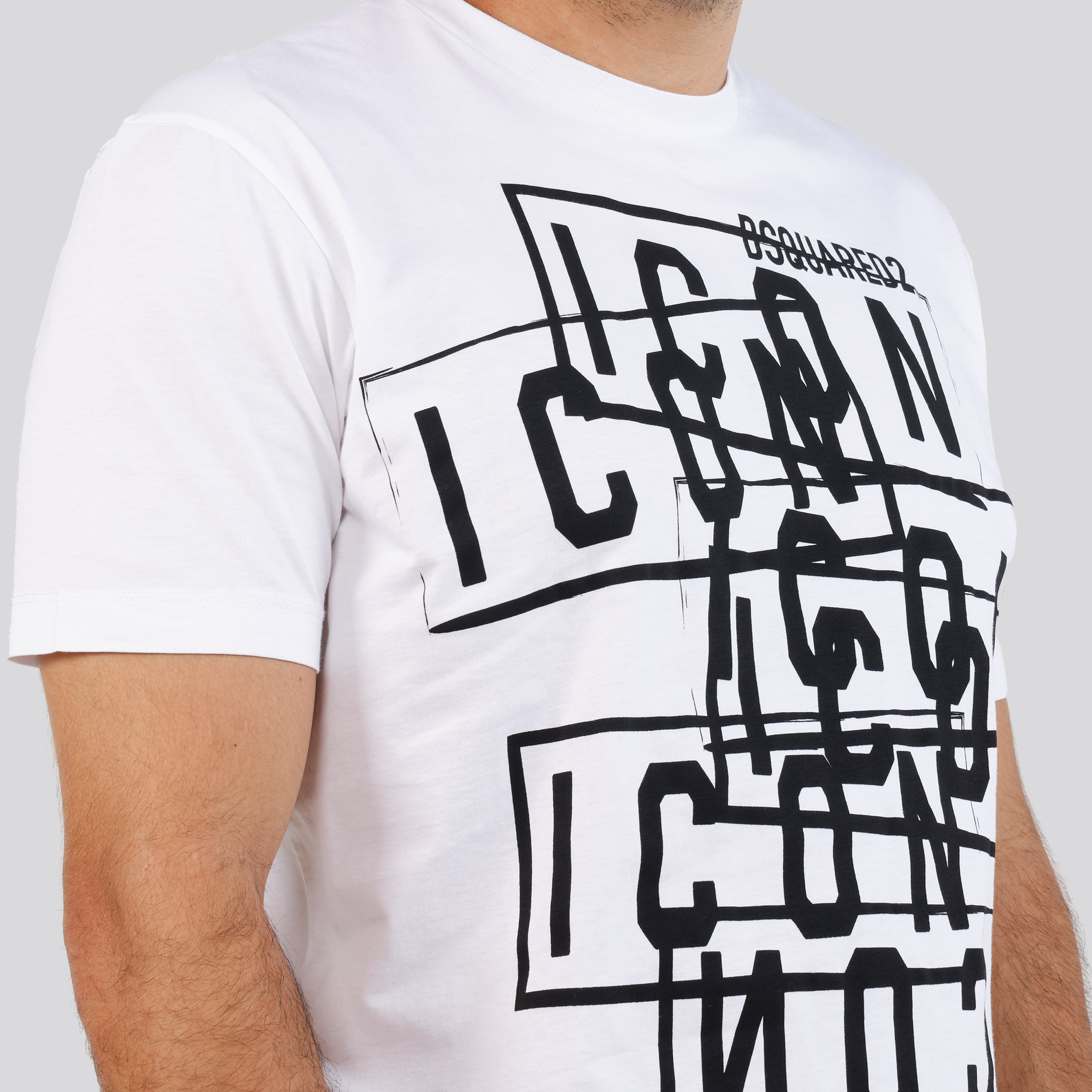 Camiseta Blanca Dsquared2 Icon Stamps