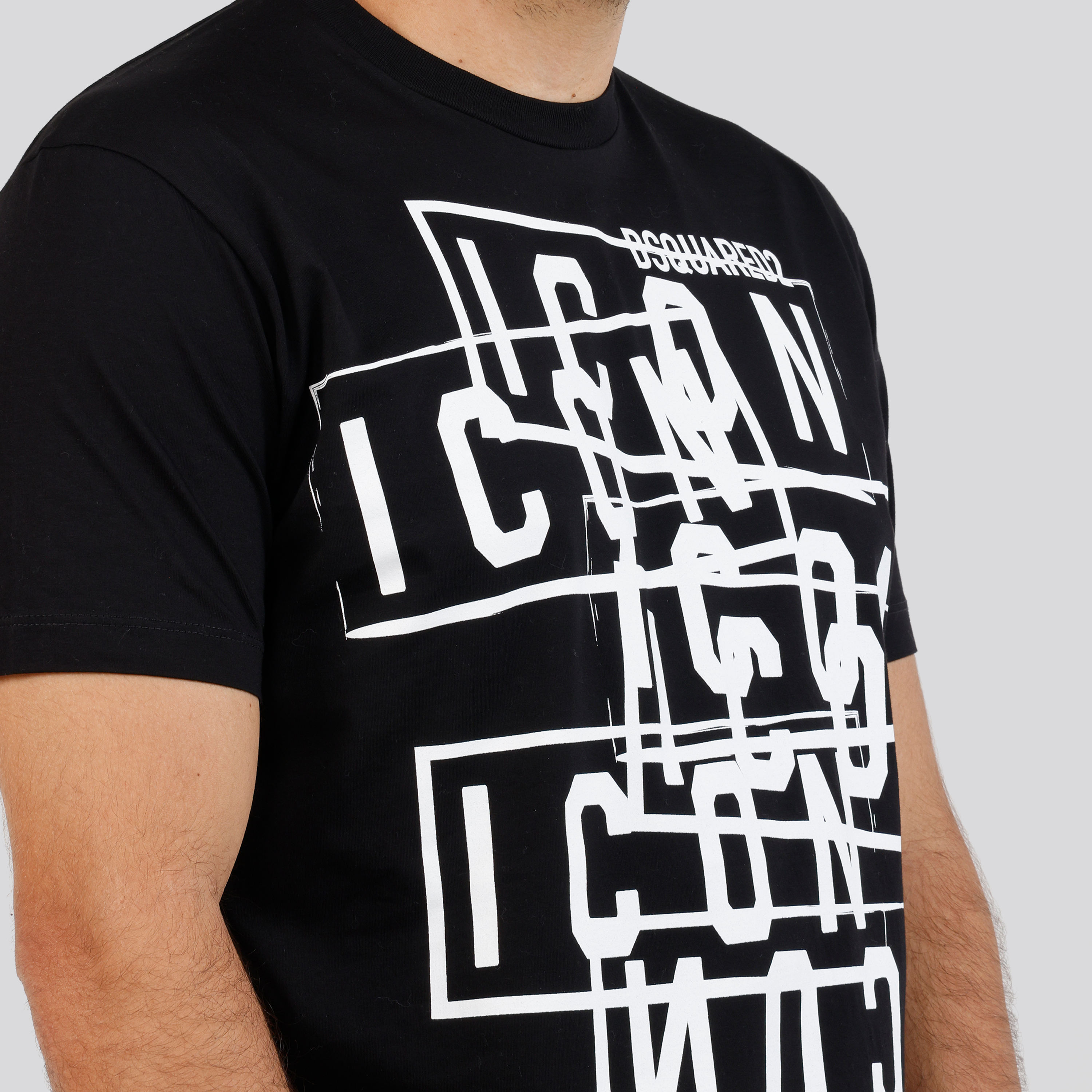 Camiseta Negra Dsquared2 Icon Stamps