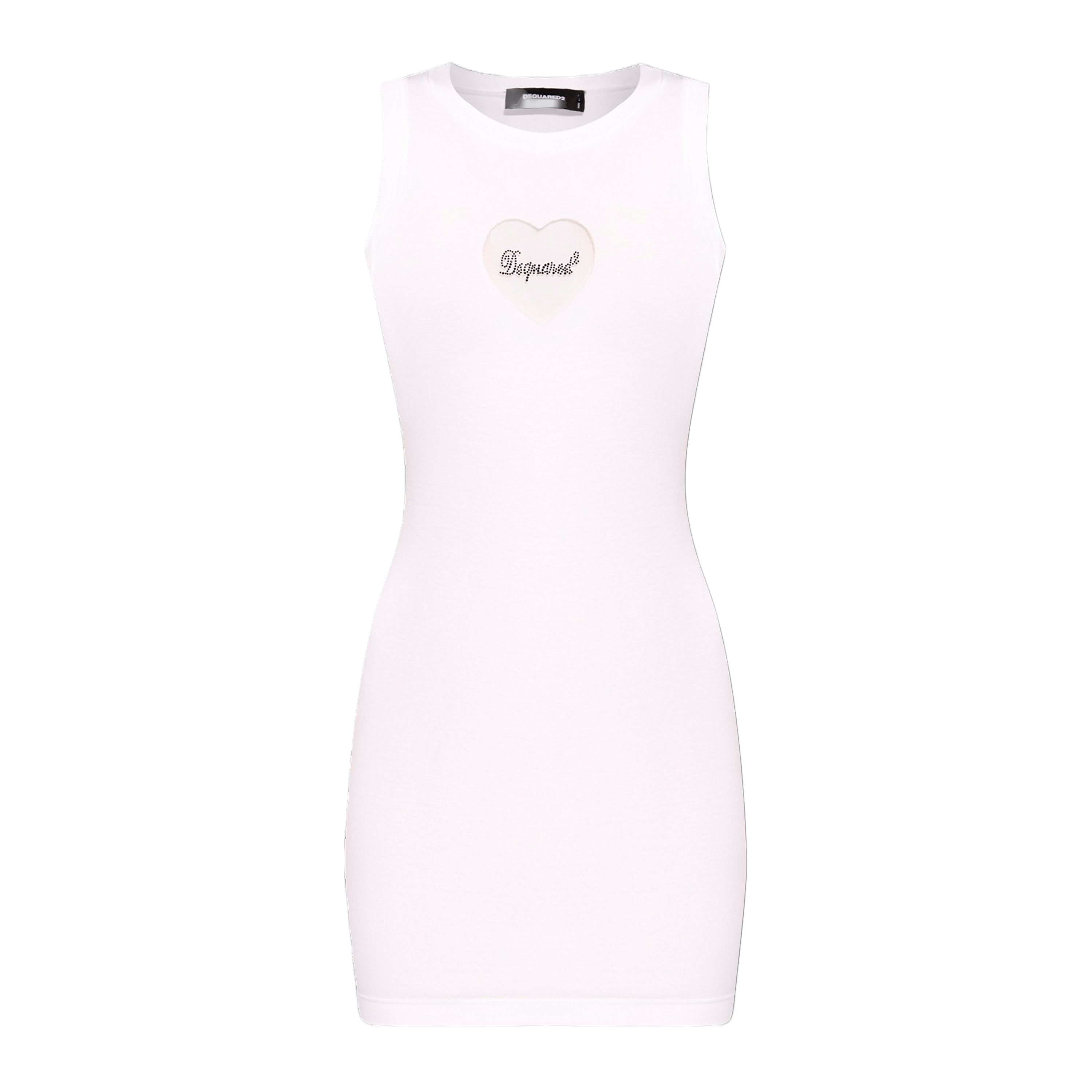 Vestido Blanco Dsquared2 Heart Logo