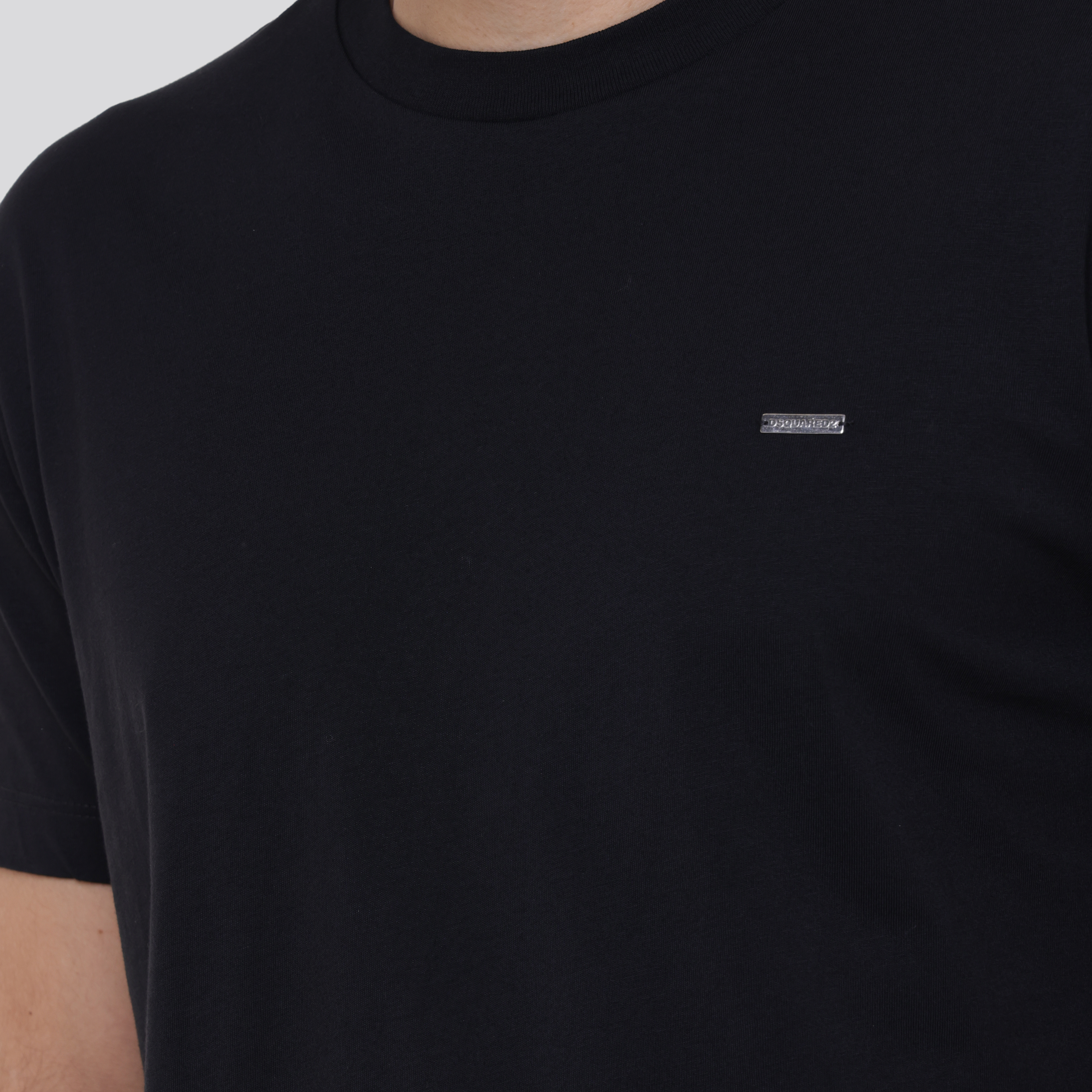 Camiseta Negra Dsquared2 Basic Plaque