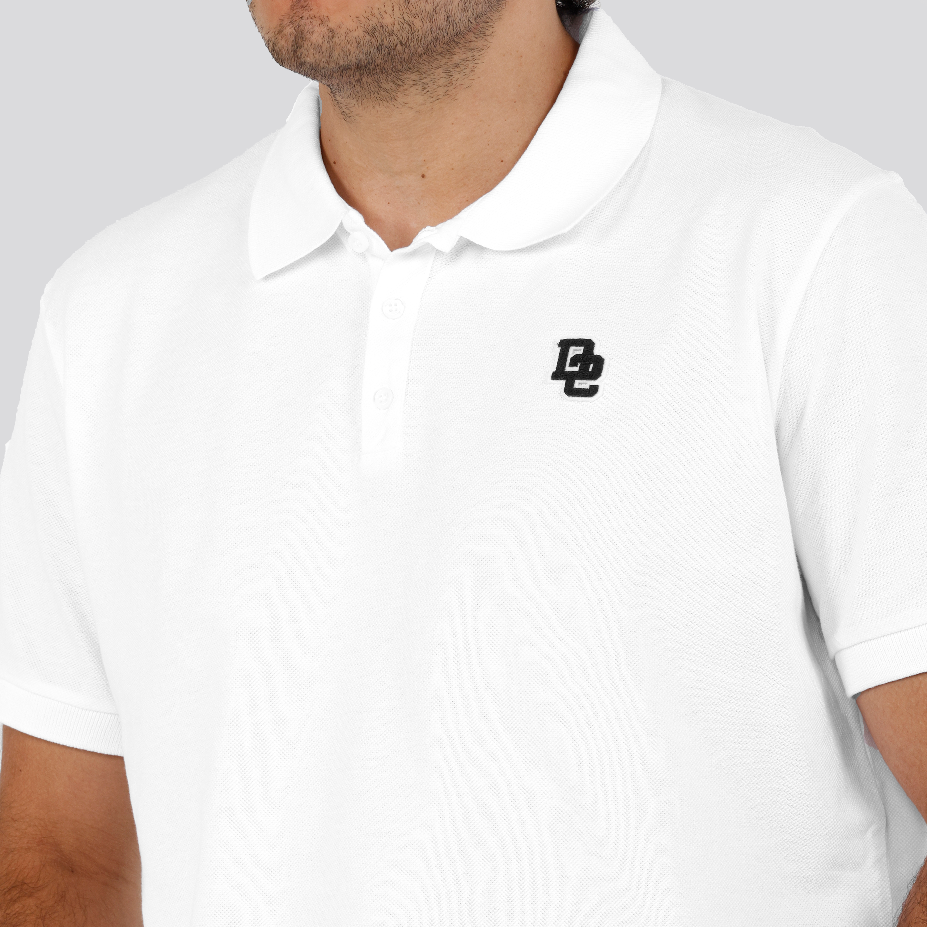 Camiseta Tipo Polo Blanca Dsquared2 D2 Patch