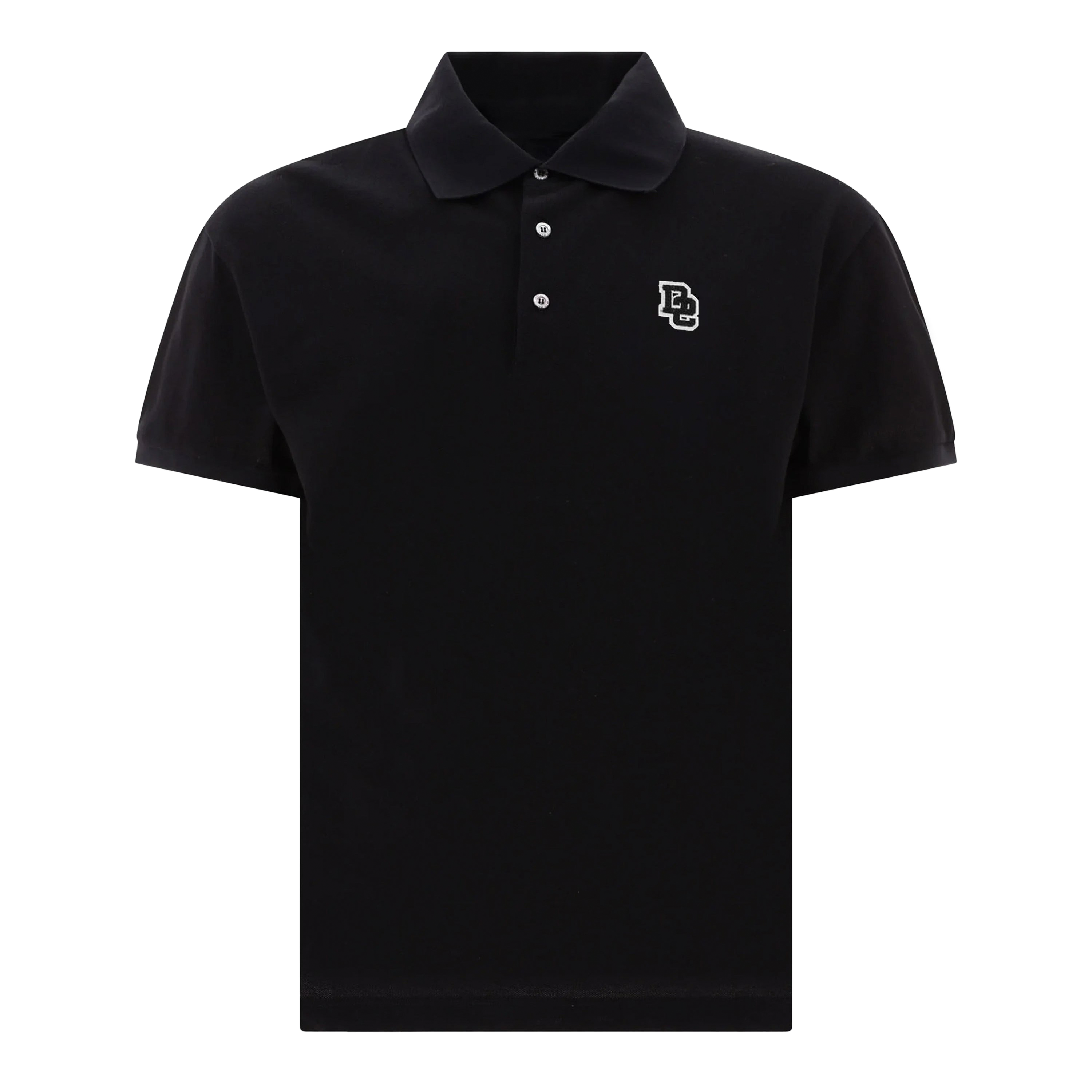 Camiseta Tipo Polo Negra Dsquared2 D2 Patch