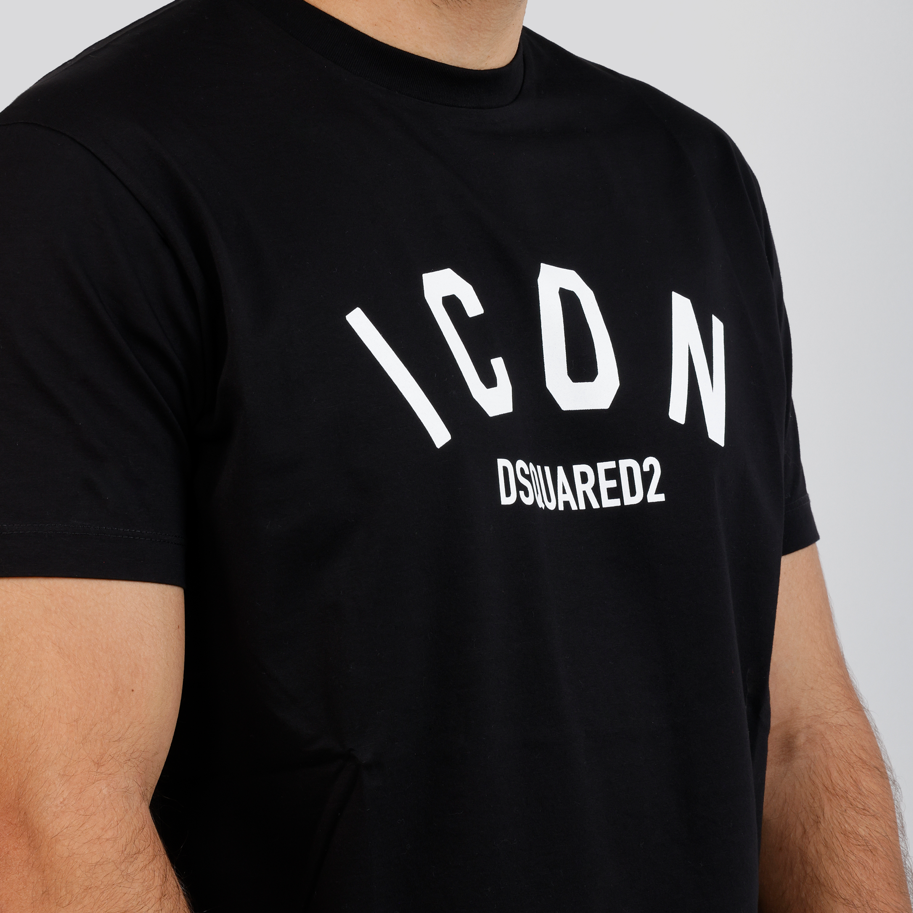 Camiseta Negra Dsquared2 Icon Motif Logo