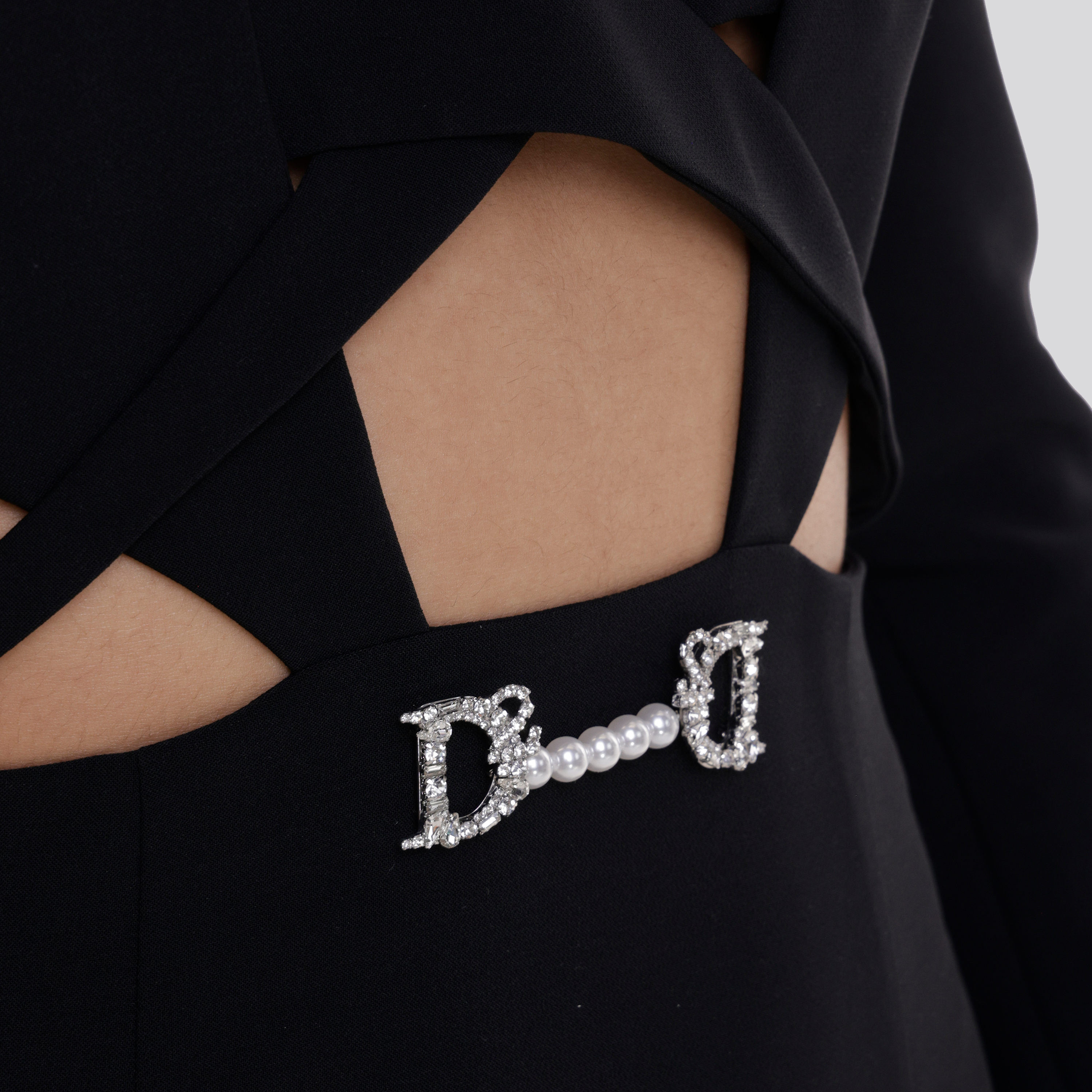 Vestido Negro Dsquared2 Double D2