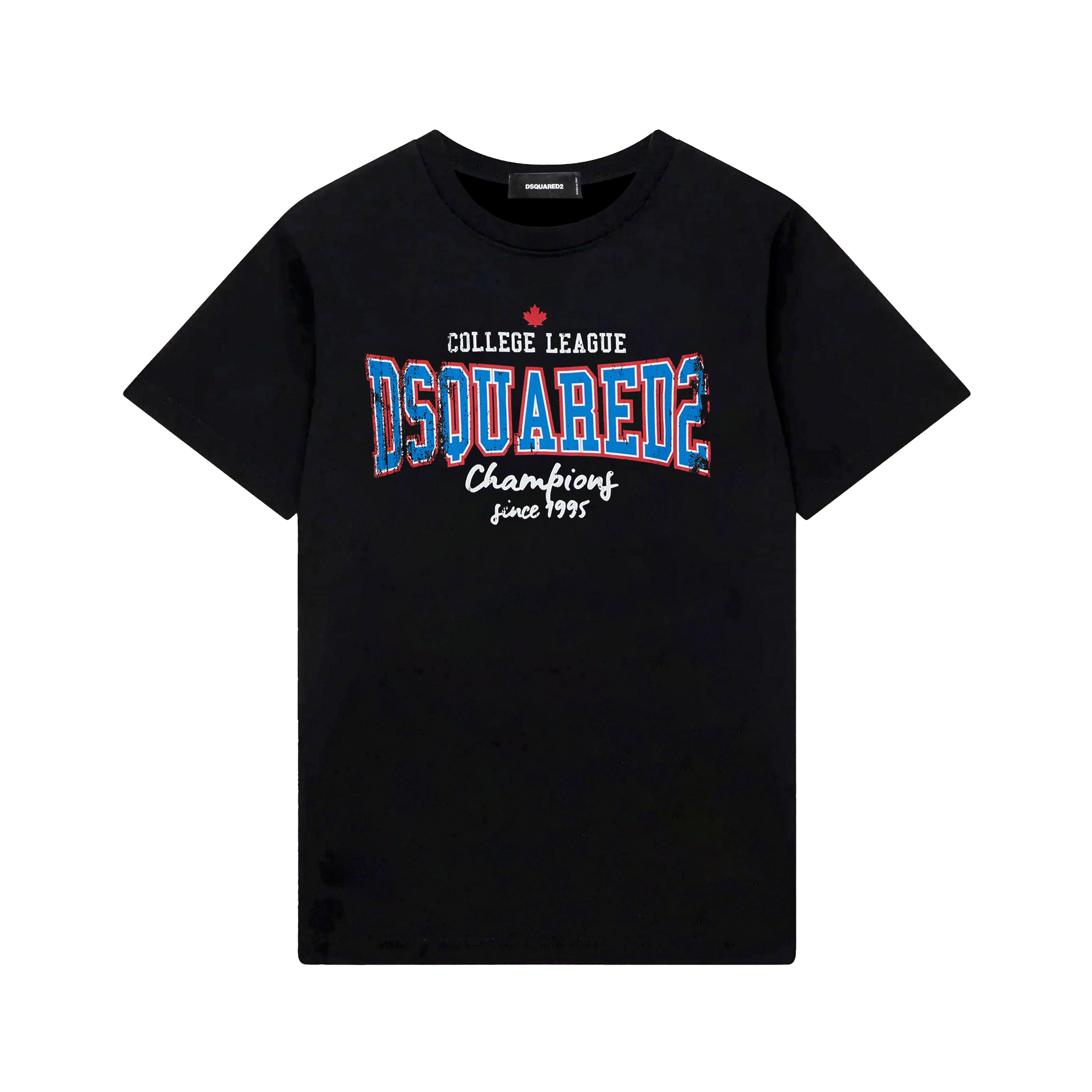 Camiseta Negra Dsquared2 Champions
