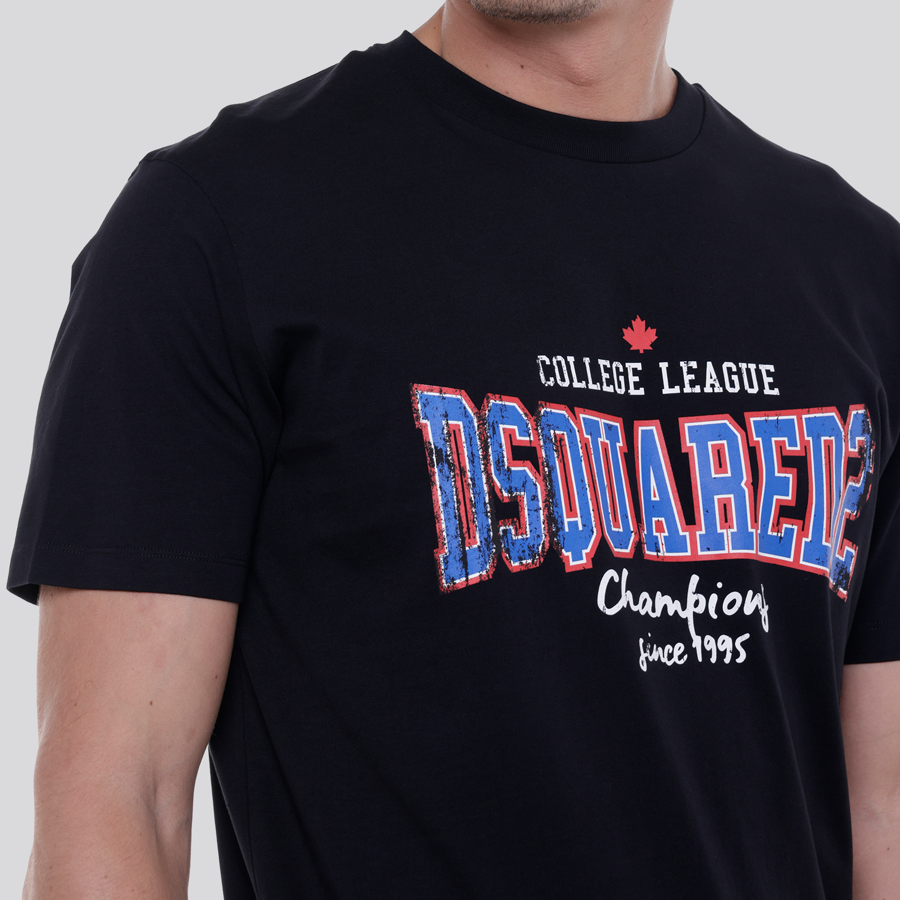 Camiseta Negra Dsquared2 Champions