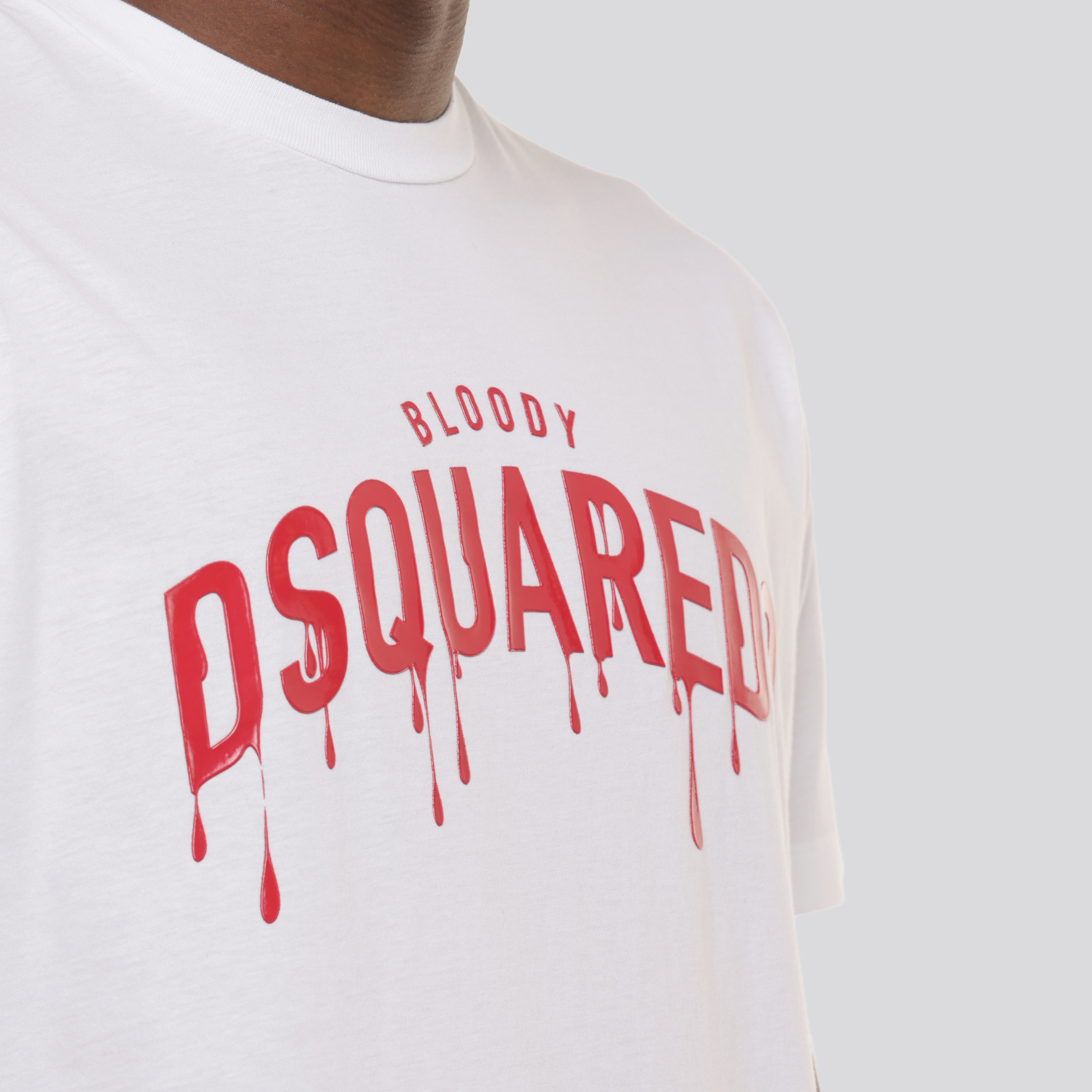 Camiseta Blanca Dsquared2 Multi Tears