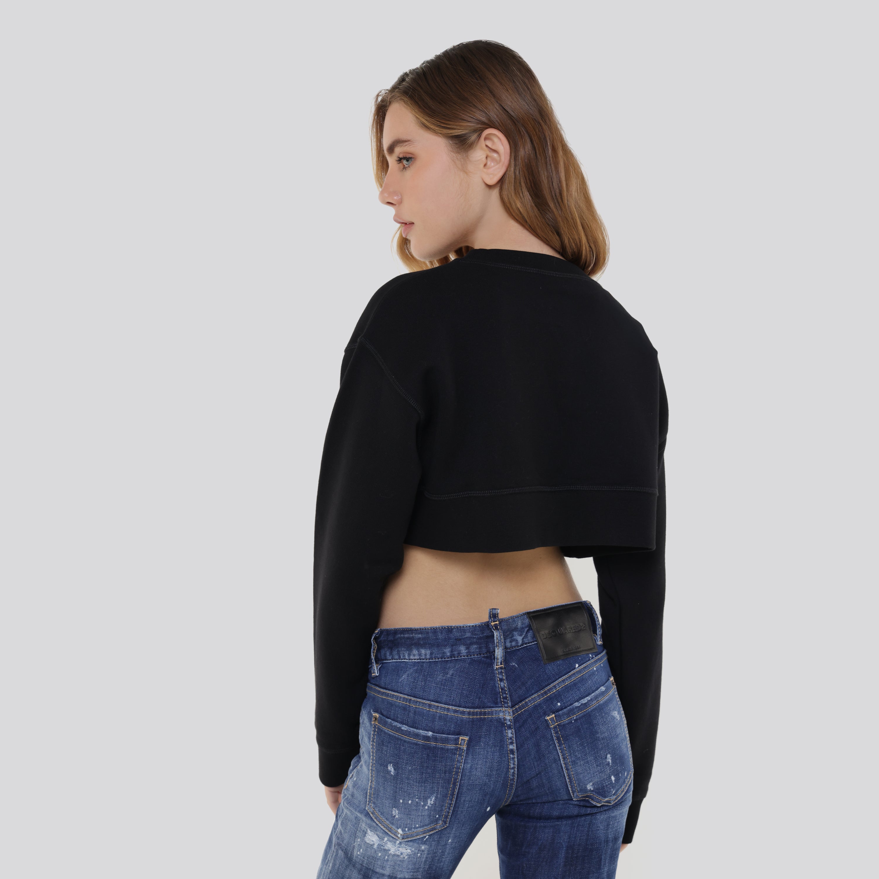 Buzo Negro Dsquared2 Logo