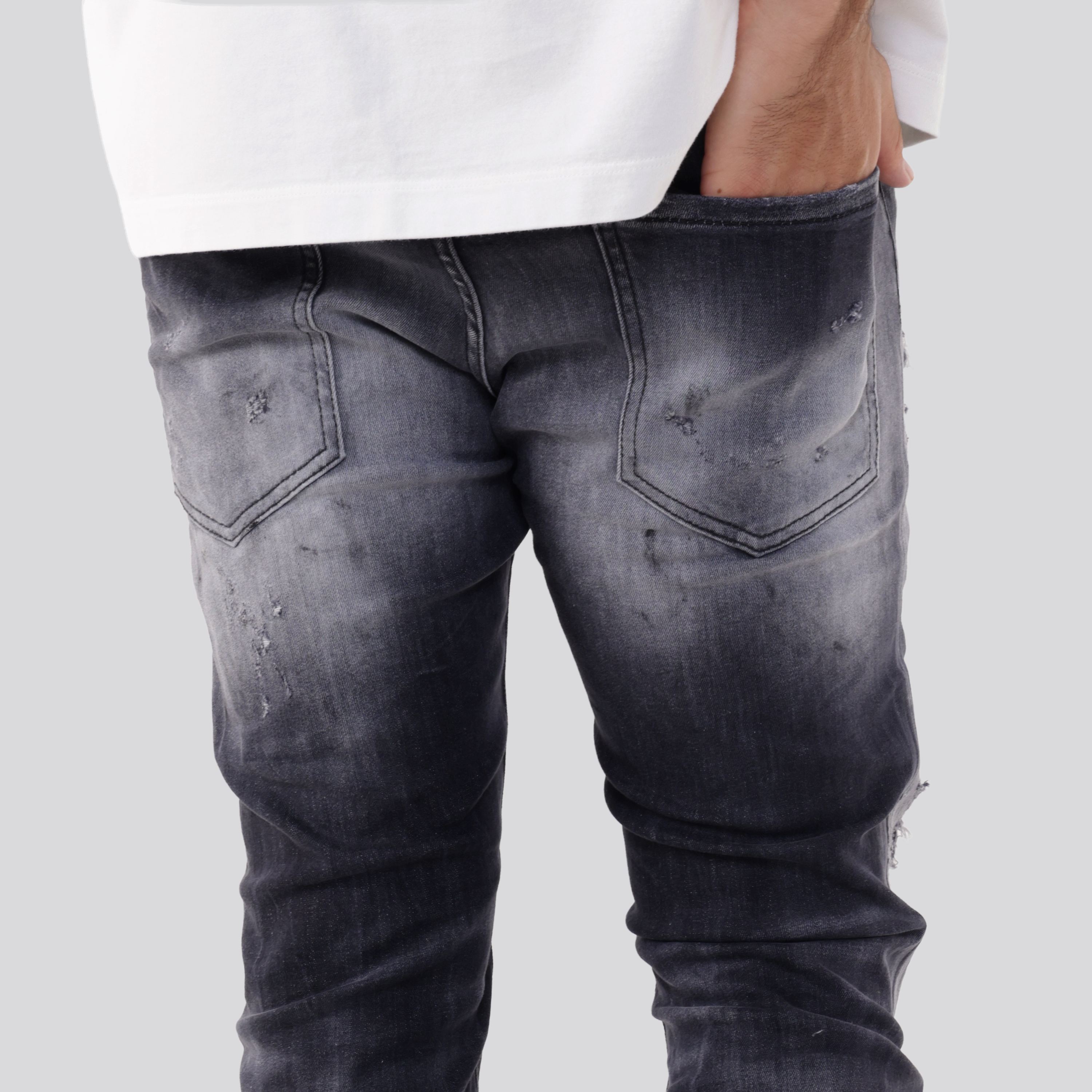 Jeans Negro Dsquared2 Skater Crystals