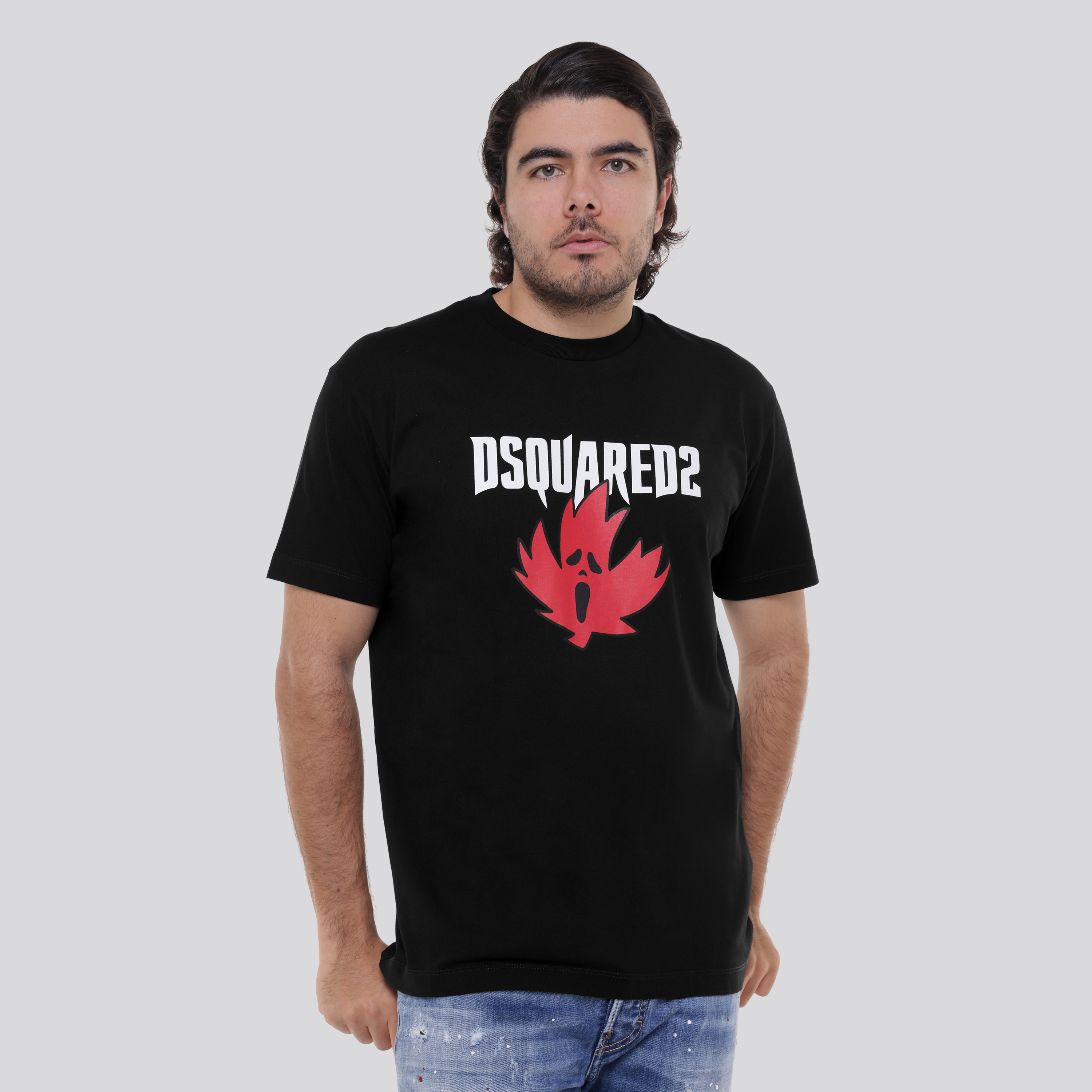 Camiseta Negra Dsquared2 Ghost