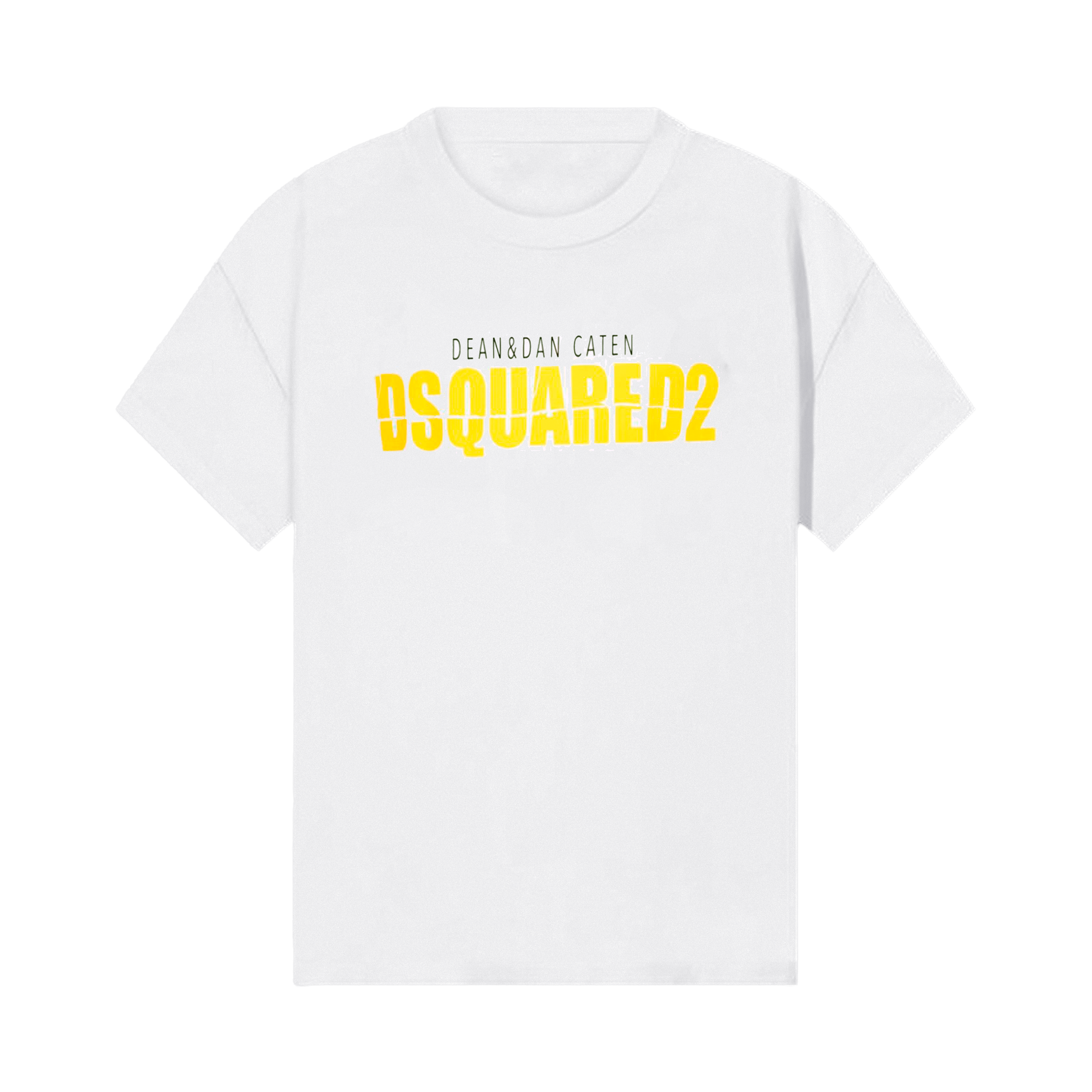 Camiseta Blanca Dsquared2 Amarillo Dan