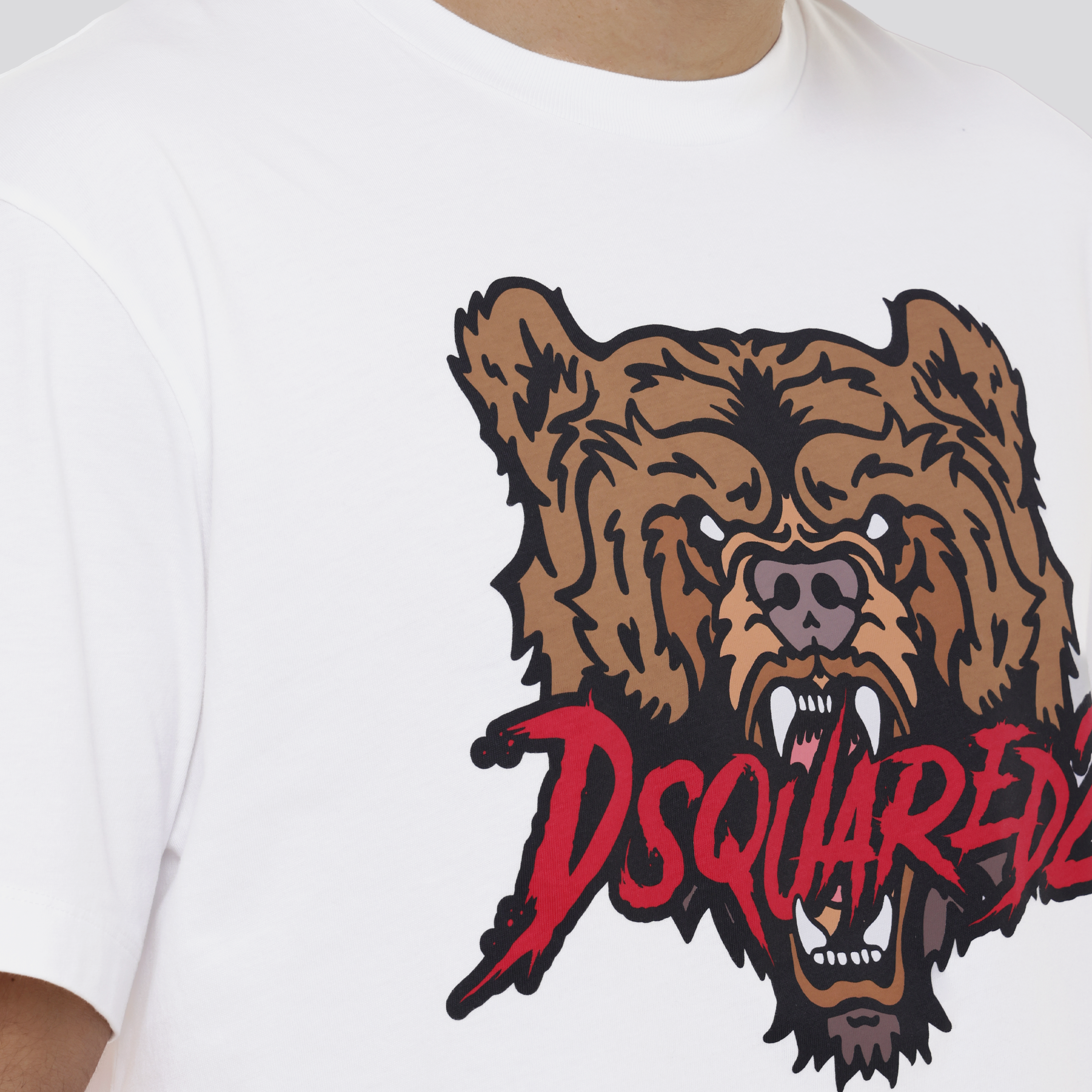 Camiseta Blanca Dsquared2 Graphic Teddy