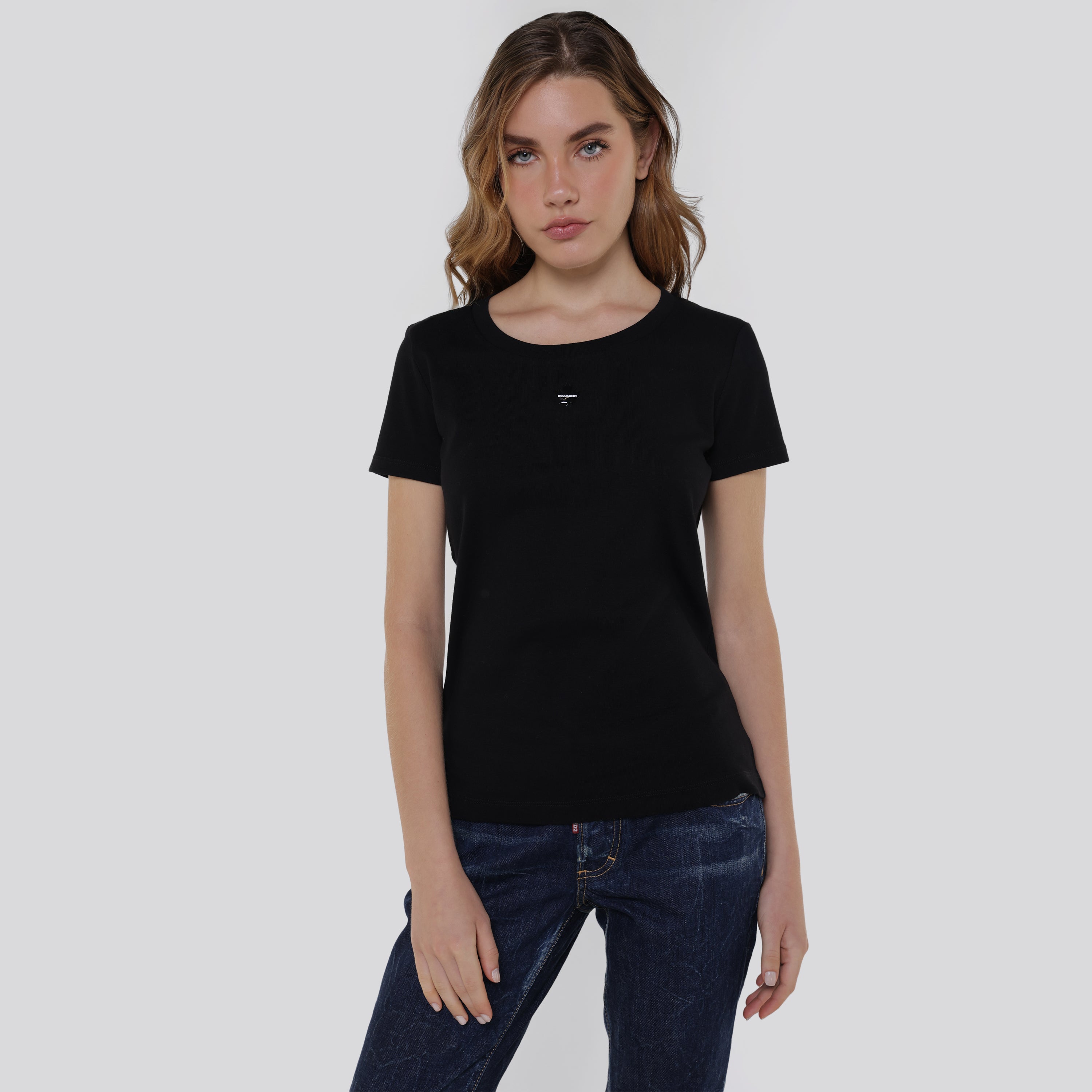 Camiseta Negra Dsquared2 Leaf