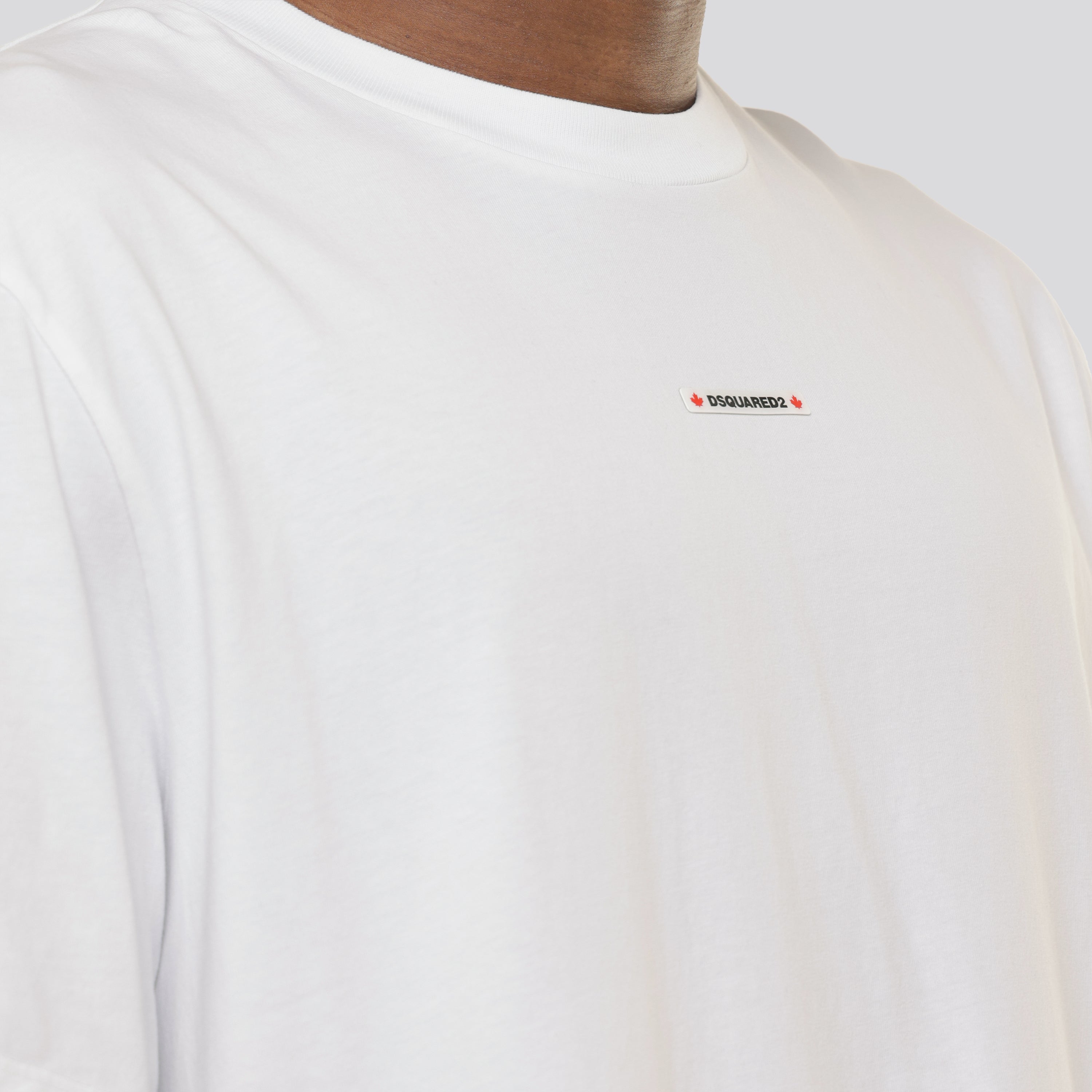 Camiseta Blanca Dsquared2 Patch Logo
