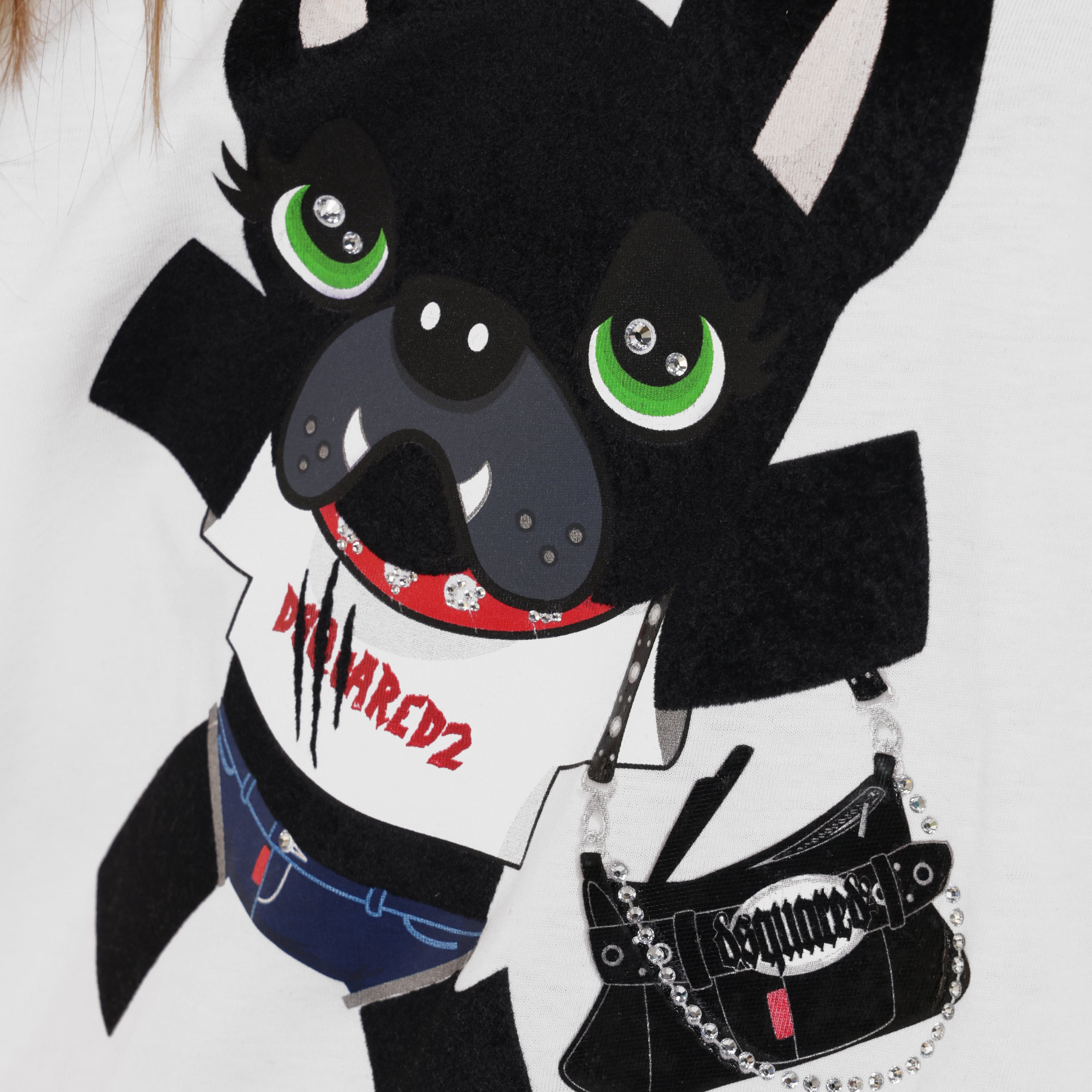 Camiseta Blanca Dsquared2 Dog Print
