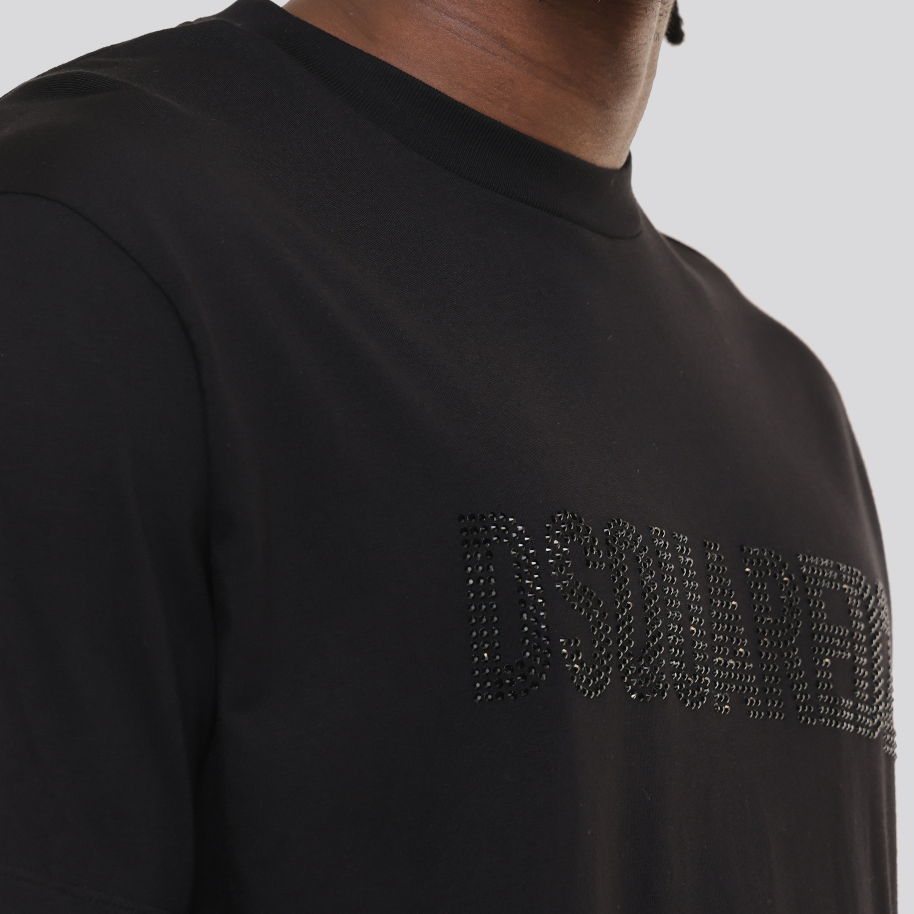 Camiseta Negra Dsquared2 Crystals