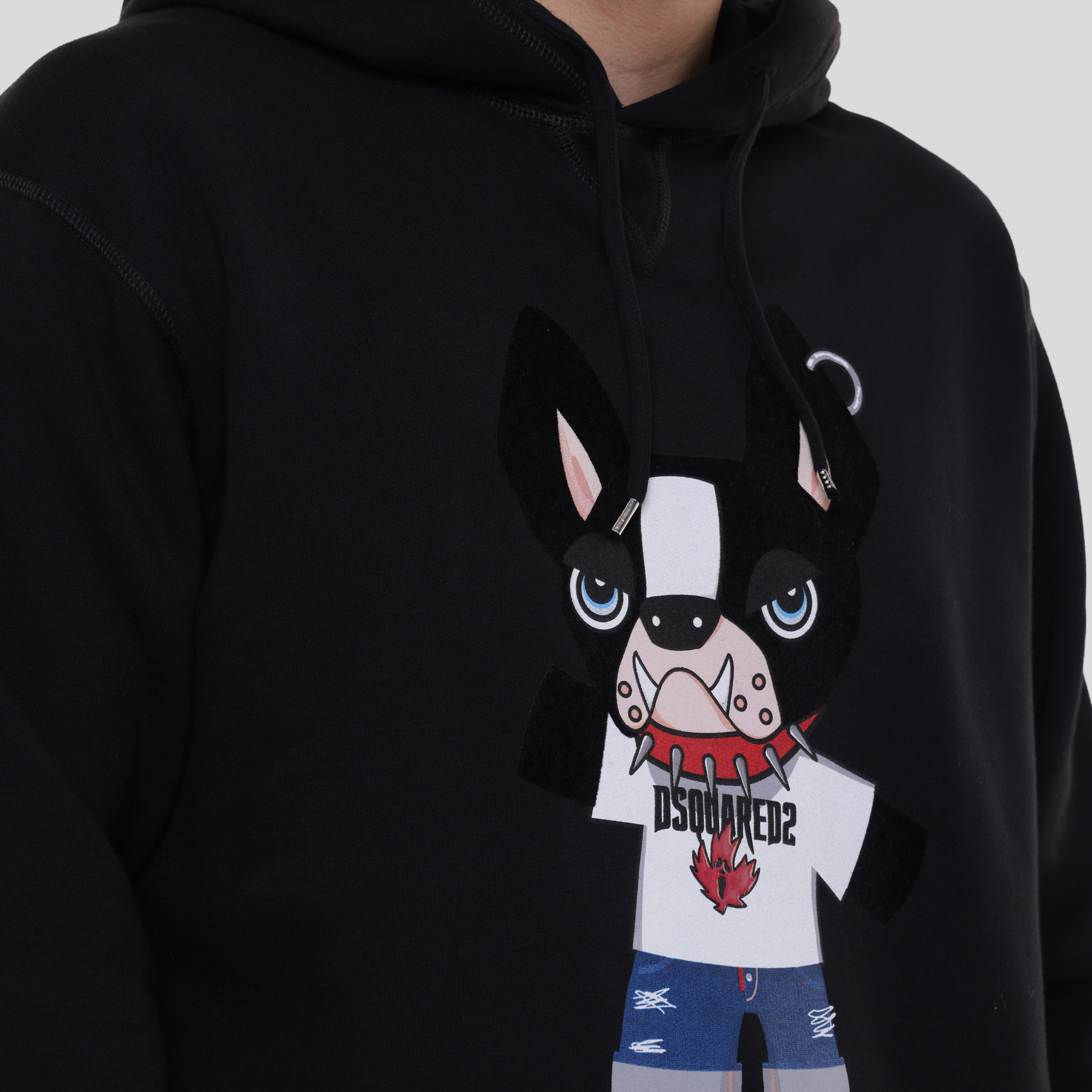 Buzo Tipo Hoodie Negro Dsquared2 Dog