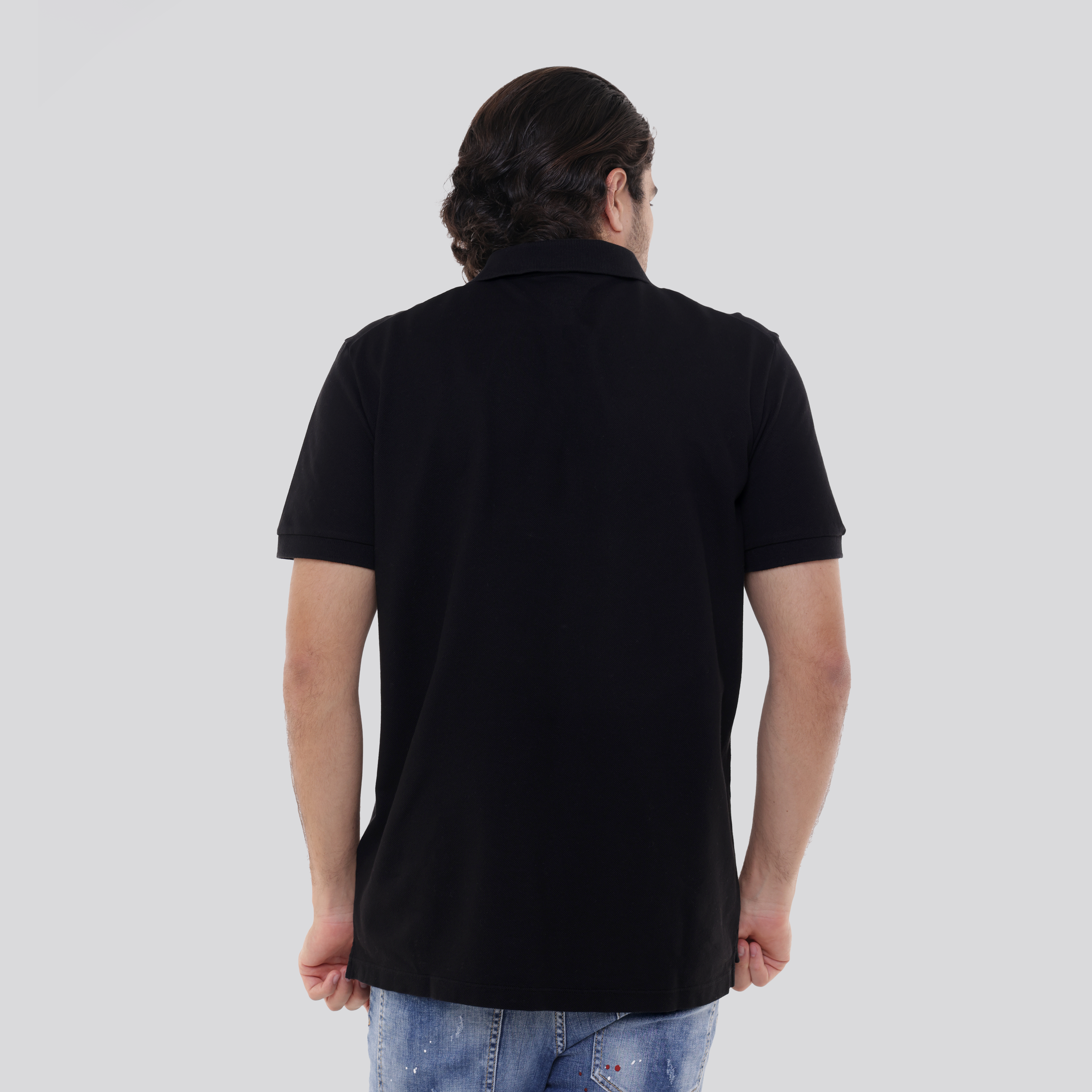 Camiseta Tipo Polo Negro Dsquared2 Icon