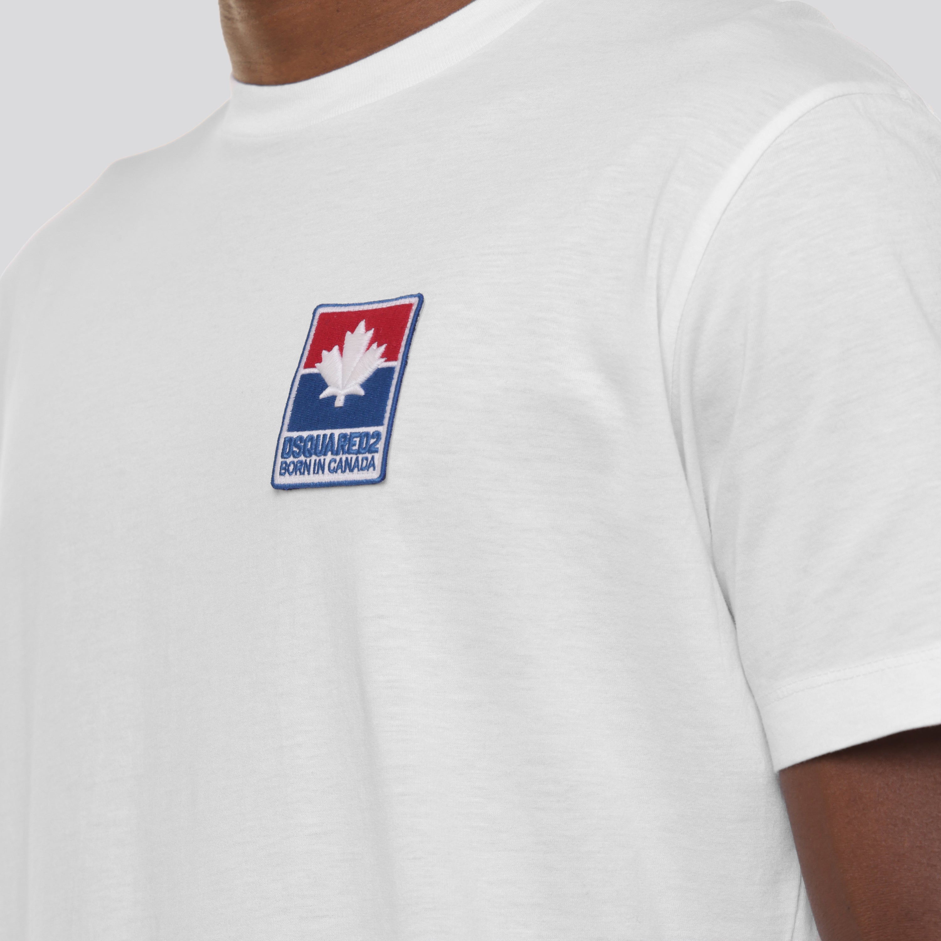 Camiseta Blanca Dsquared2 Leaf