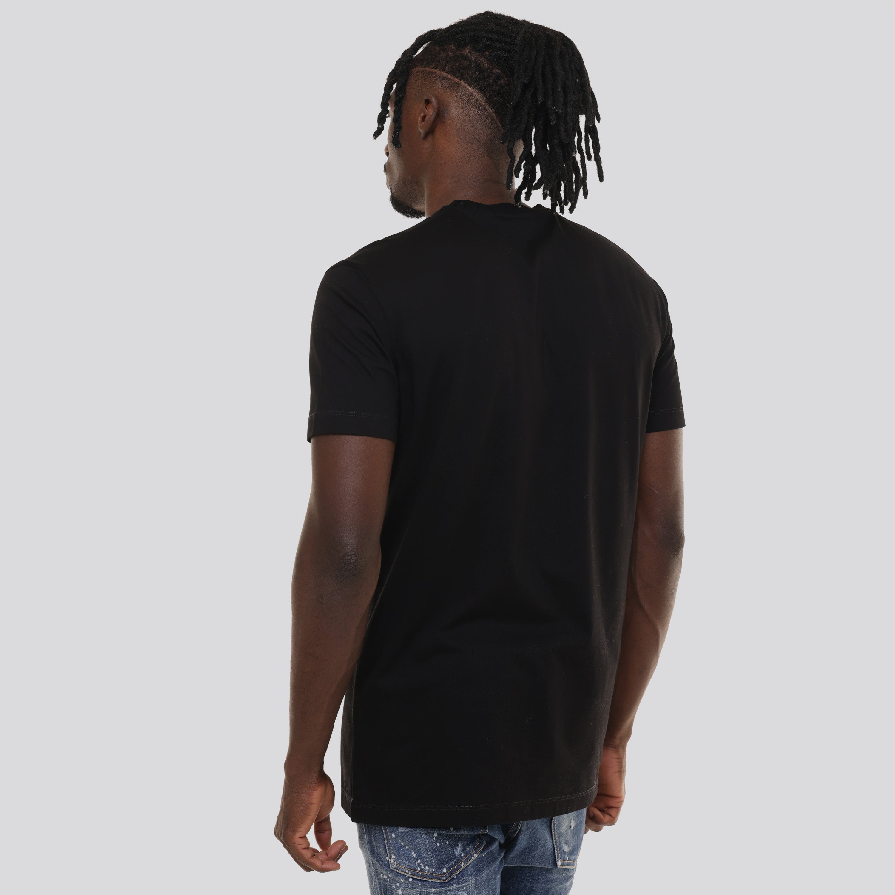 Camiseta Negra Dsquared2 Leaf