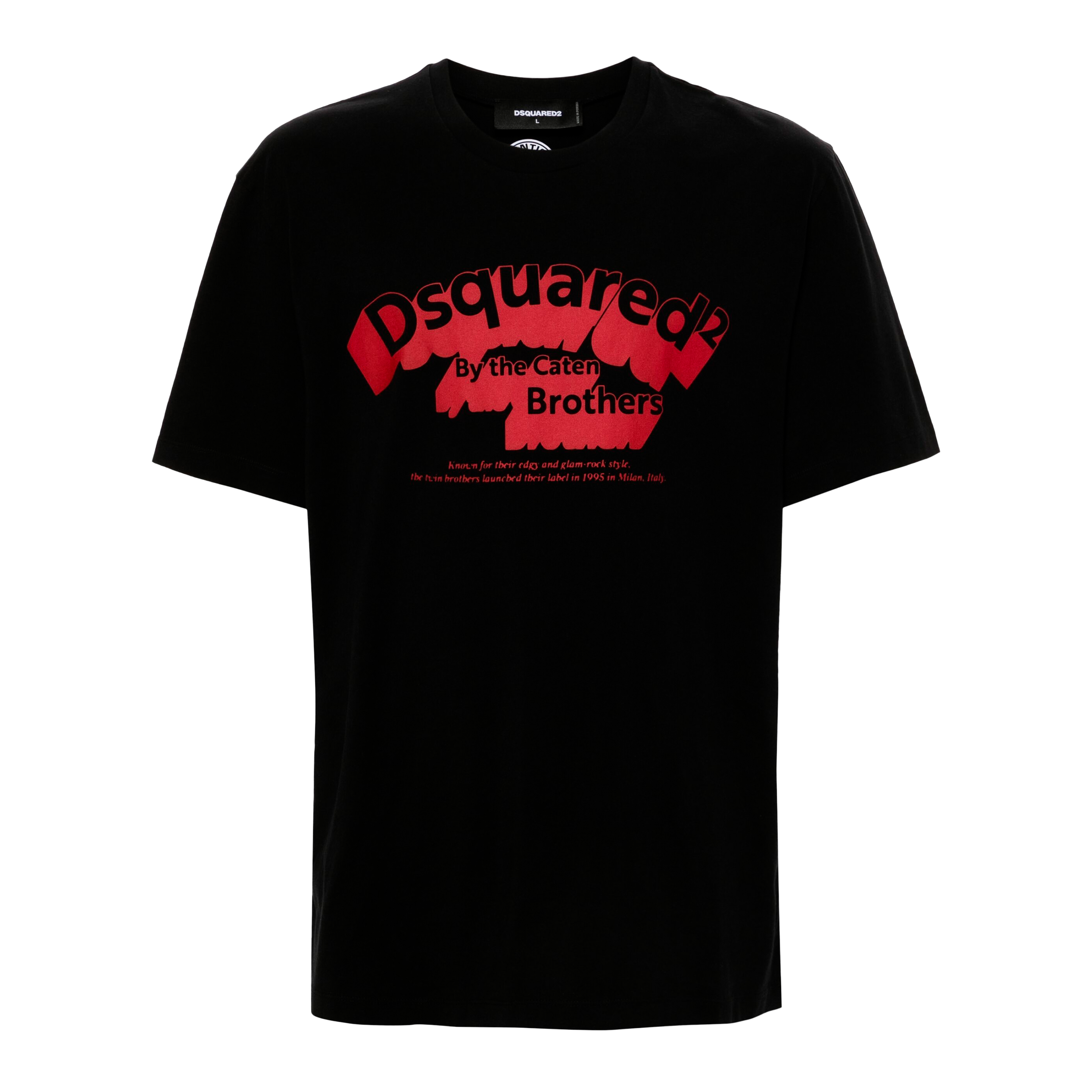 Camiseta Negra Dsquared2 Brothers