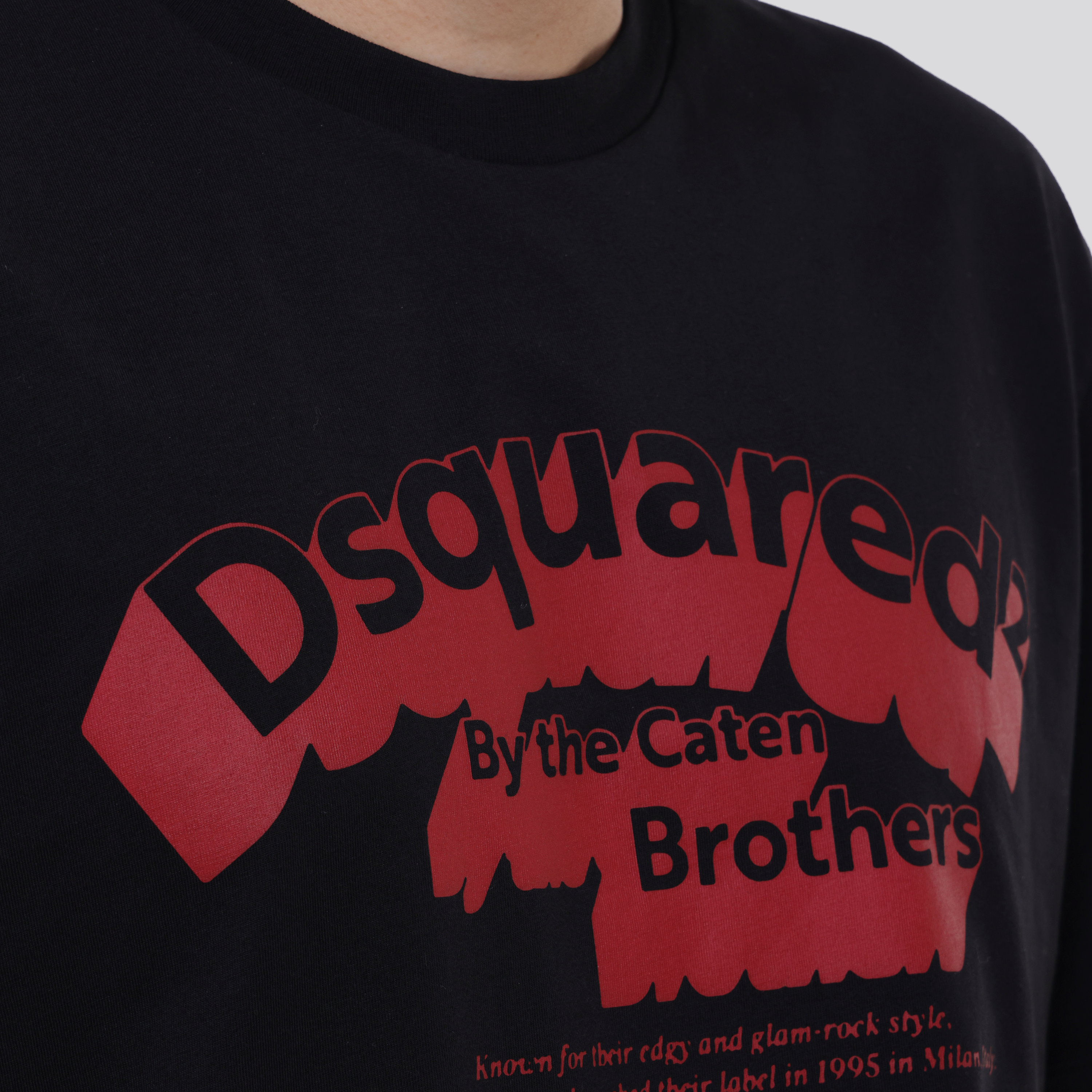 Camiseta Negra Dsquared2 Brothers