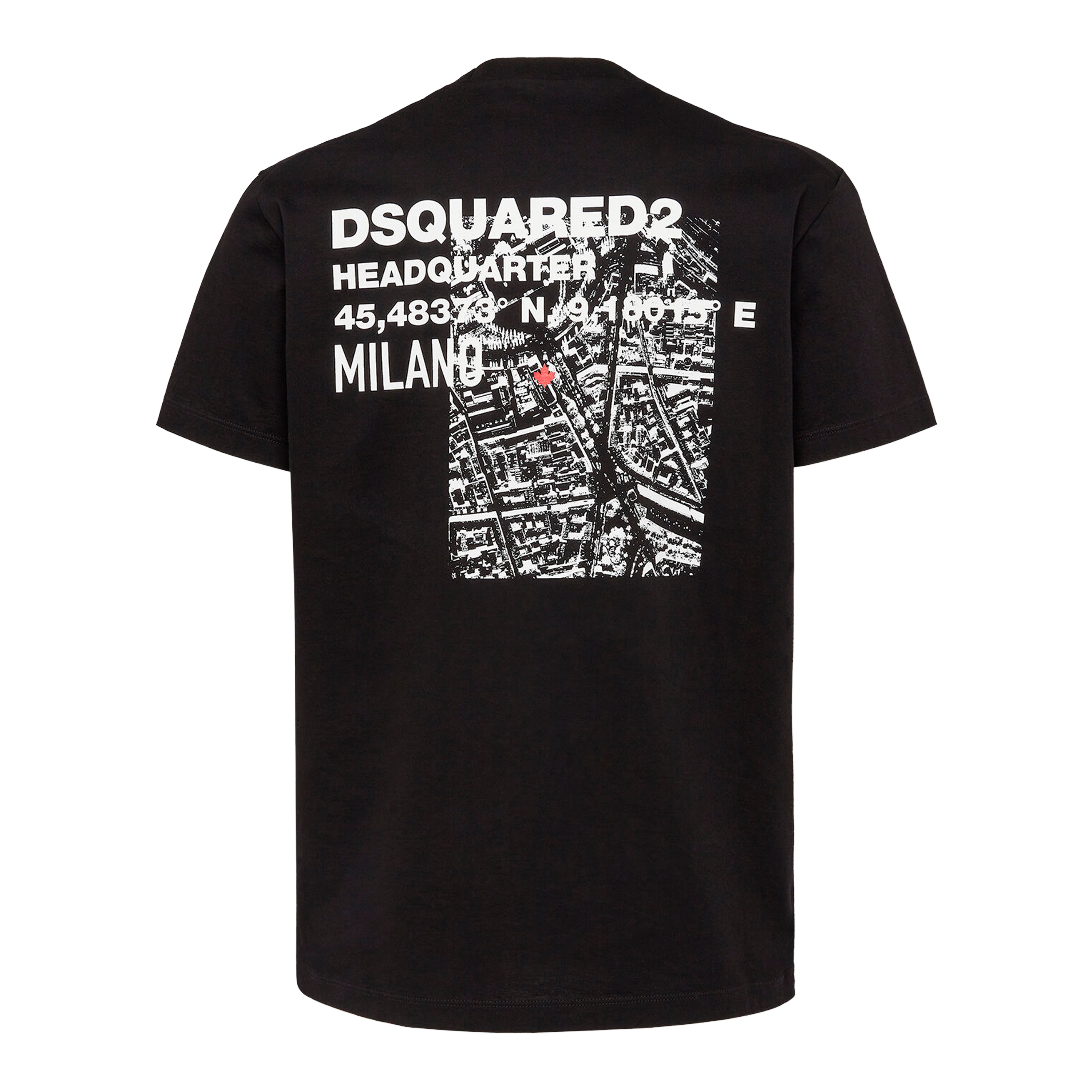 Camiseta Negra Dsquared2 Headquarter