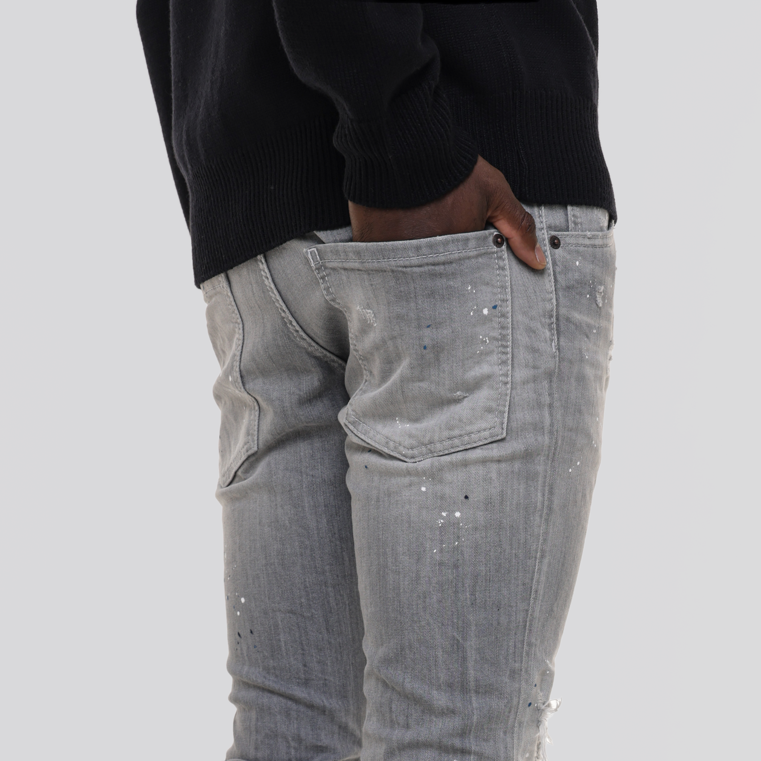 Jeans Gris Dsquared2 Skater Blue Paints
