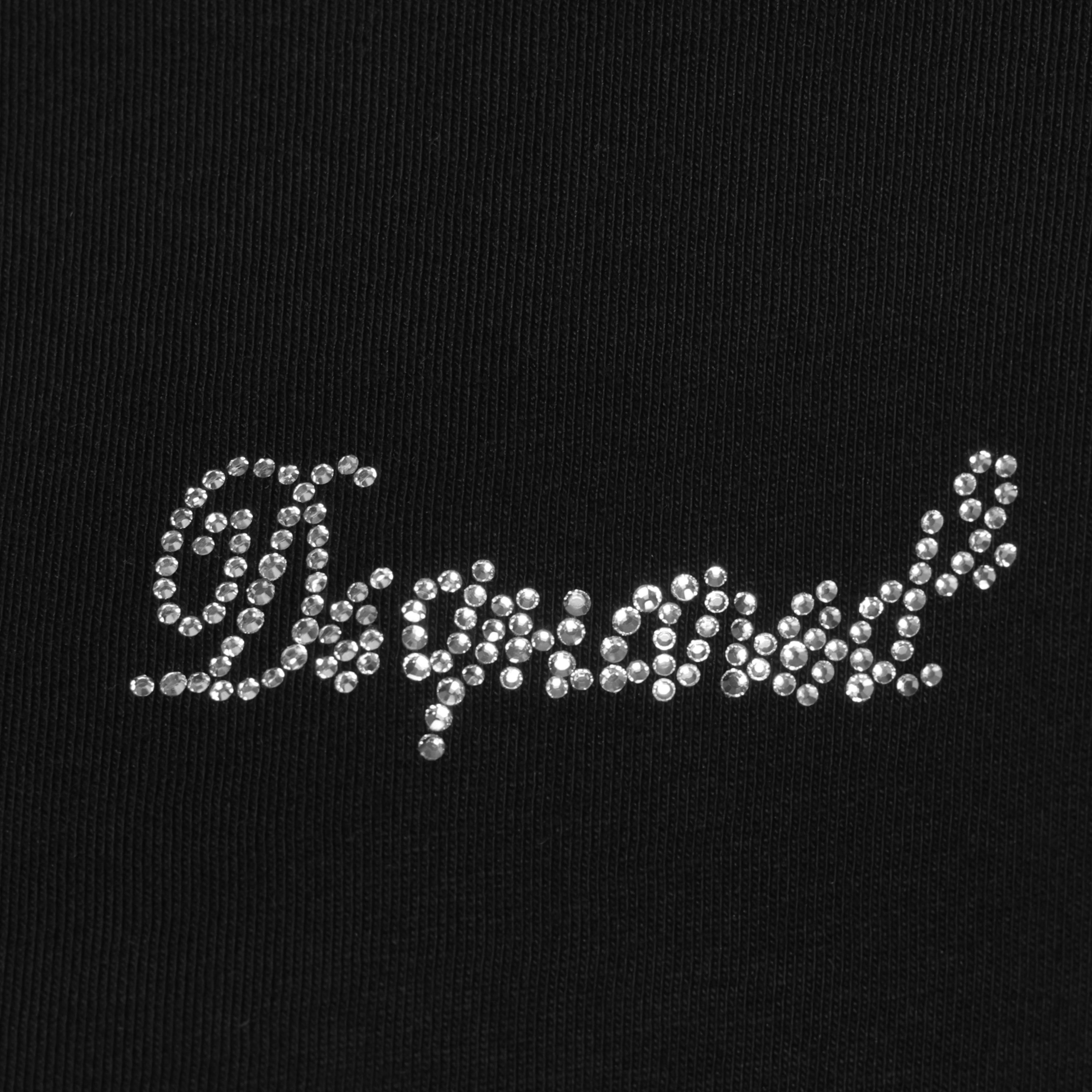 Camiseta Negra Dsquared2 Crystal Strass