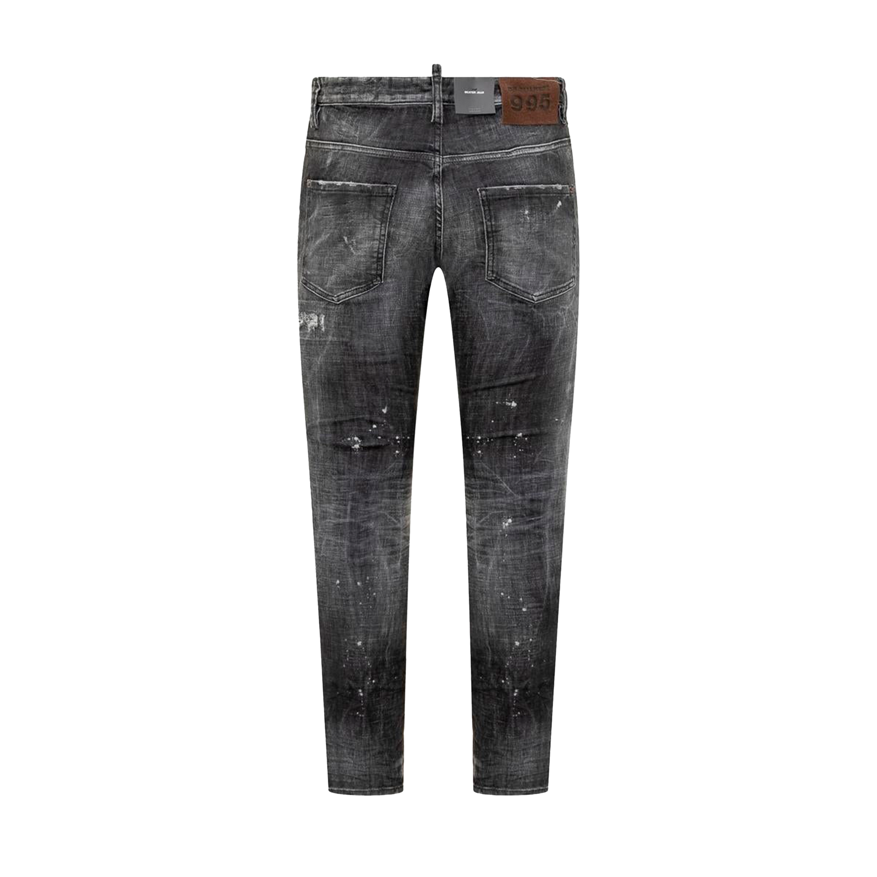 Jeans Negro Dsquared2 Brown Patch (Skater Jean)