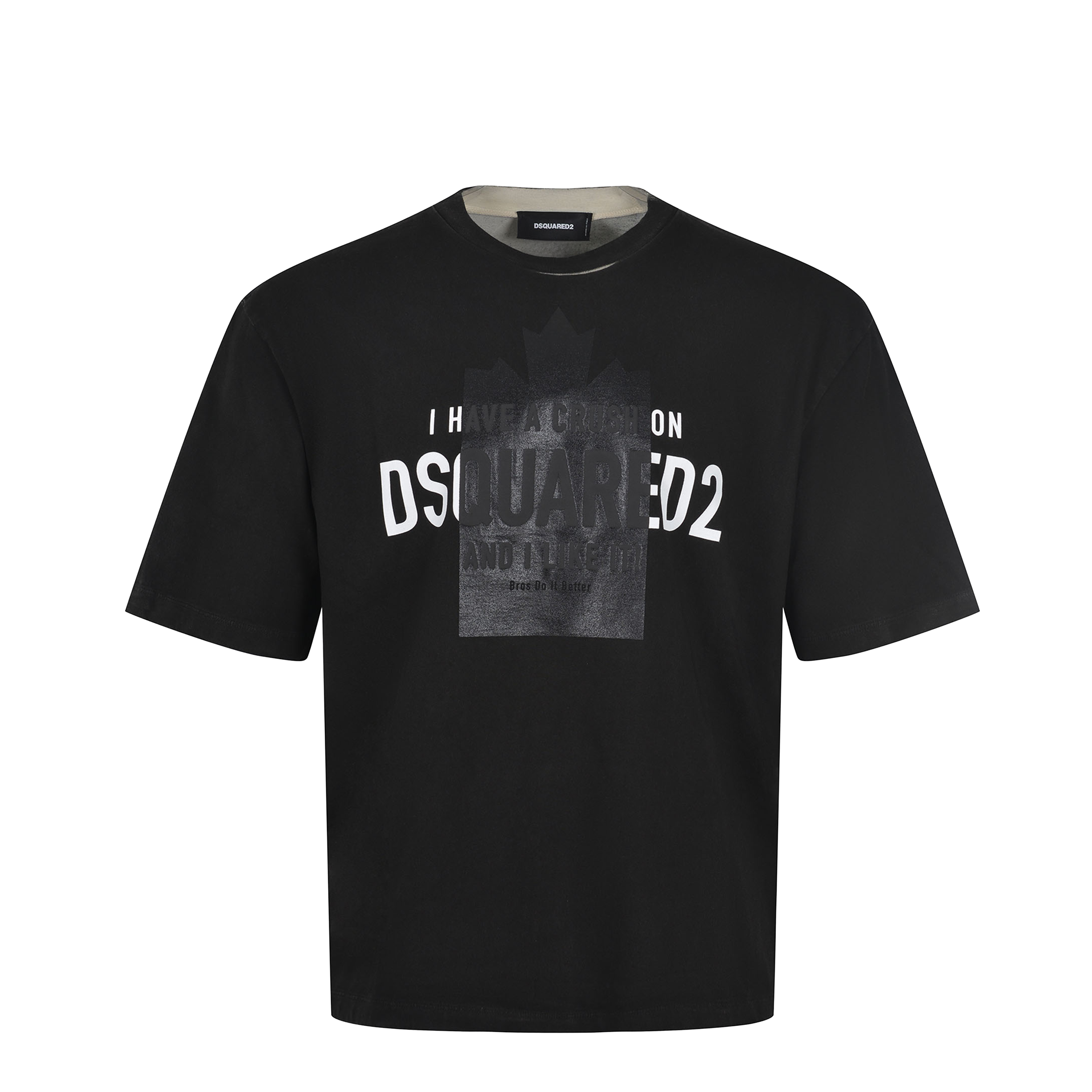 Camiseta Negra Dsquared2 Black & White