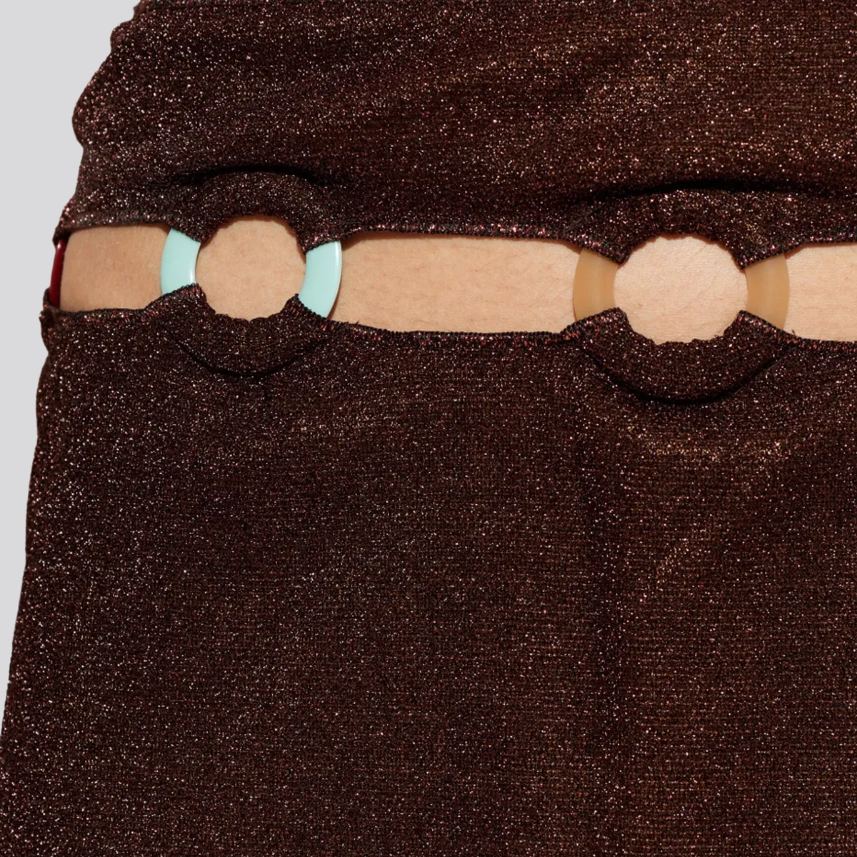Falda Chocolate Oséree Lumiere Multi Ring 70s