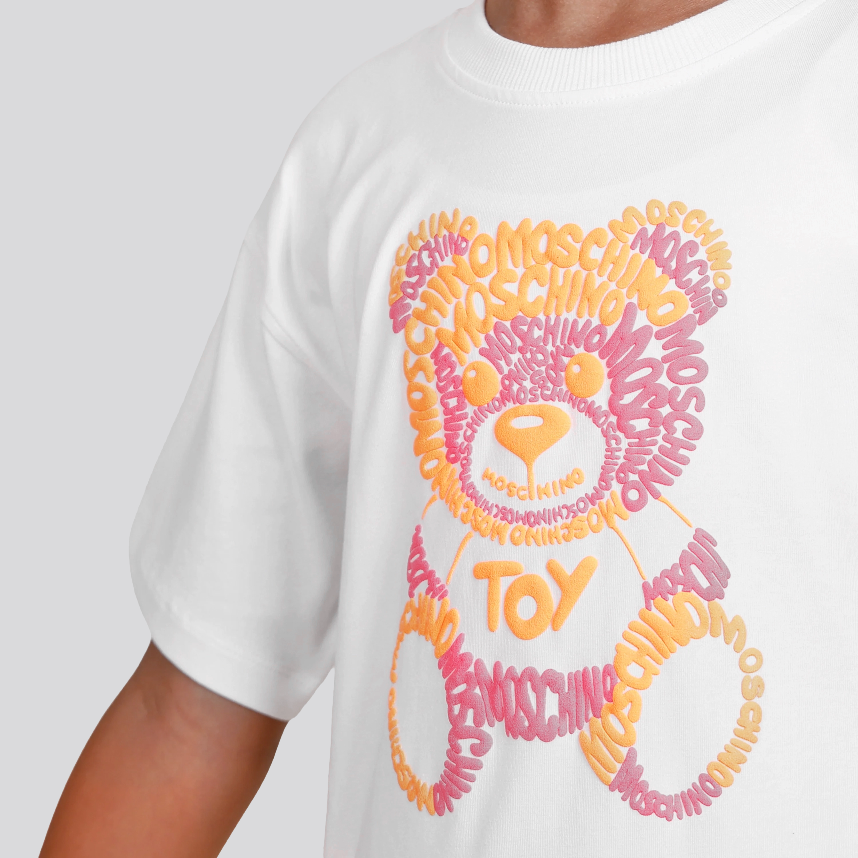 Vestido Blanco Moschino Kids Teddy Bear