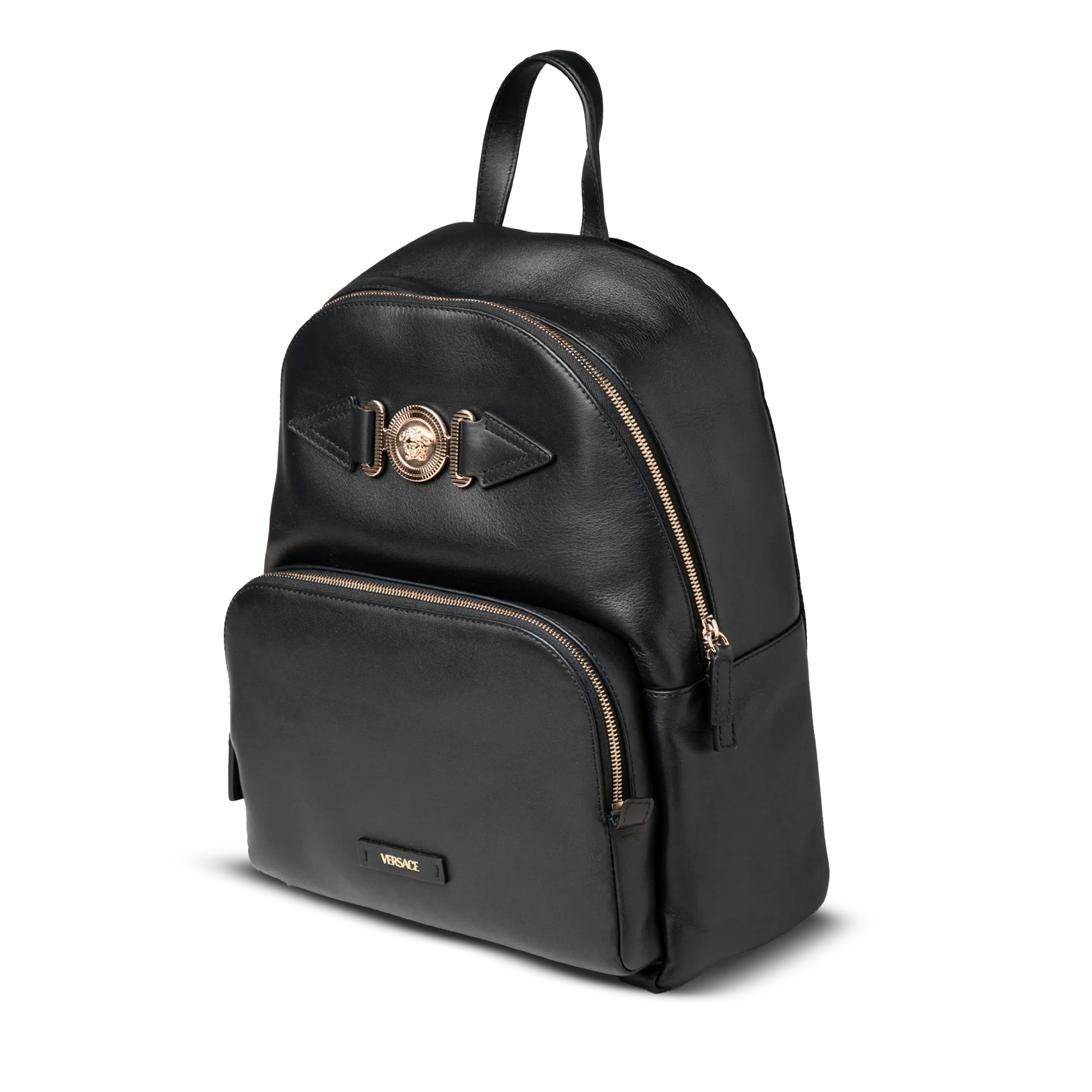 Morral Negro Versace Medusa Cuero