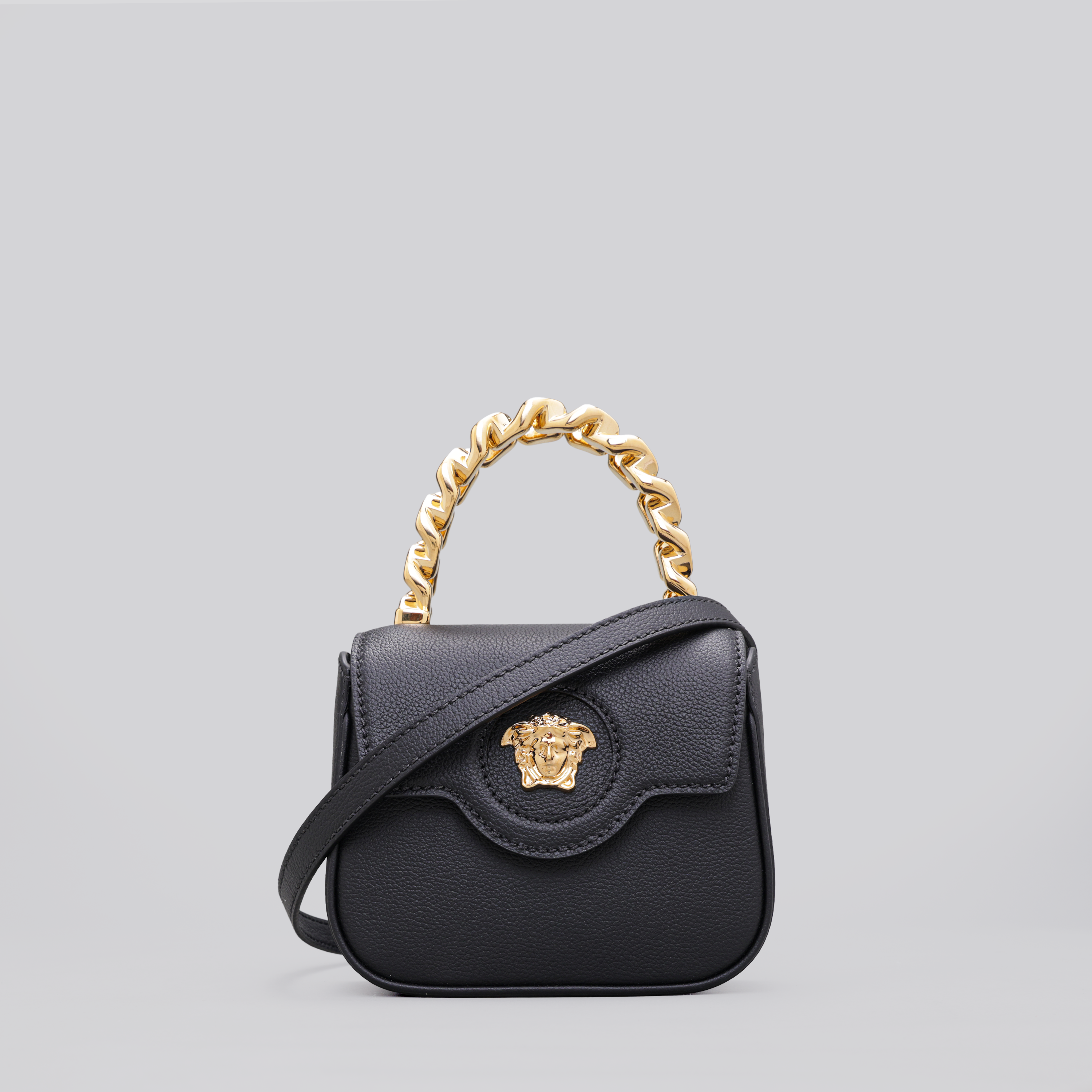 Cartera Negro Versace La Medusa