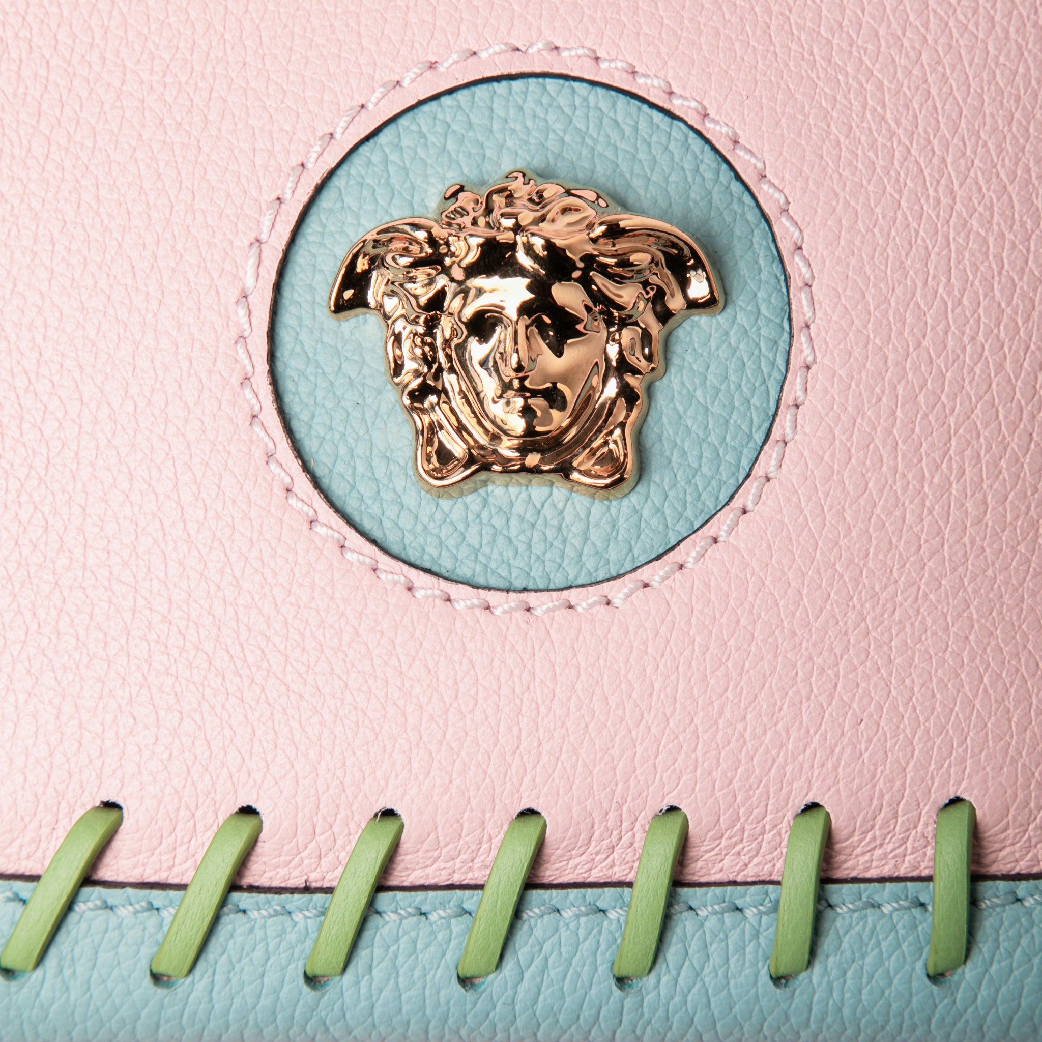 Bolso Rosa Azul Versace Hobo Bag