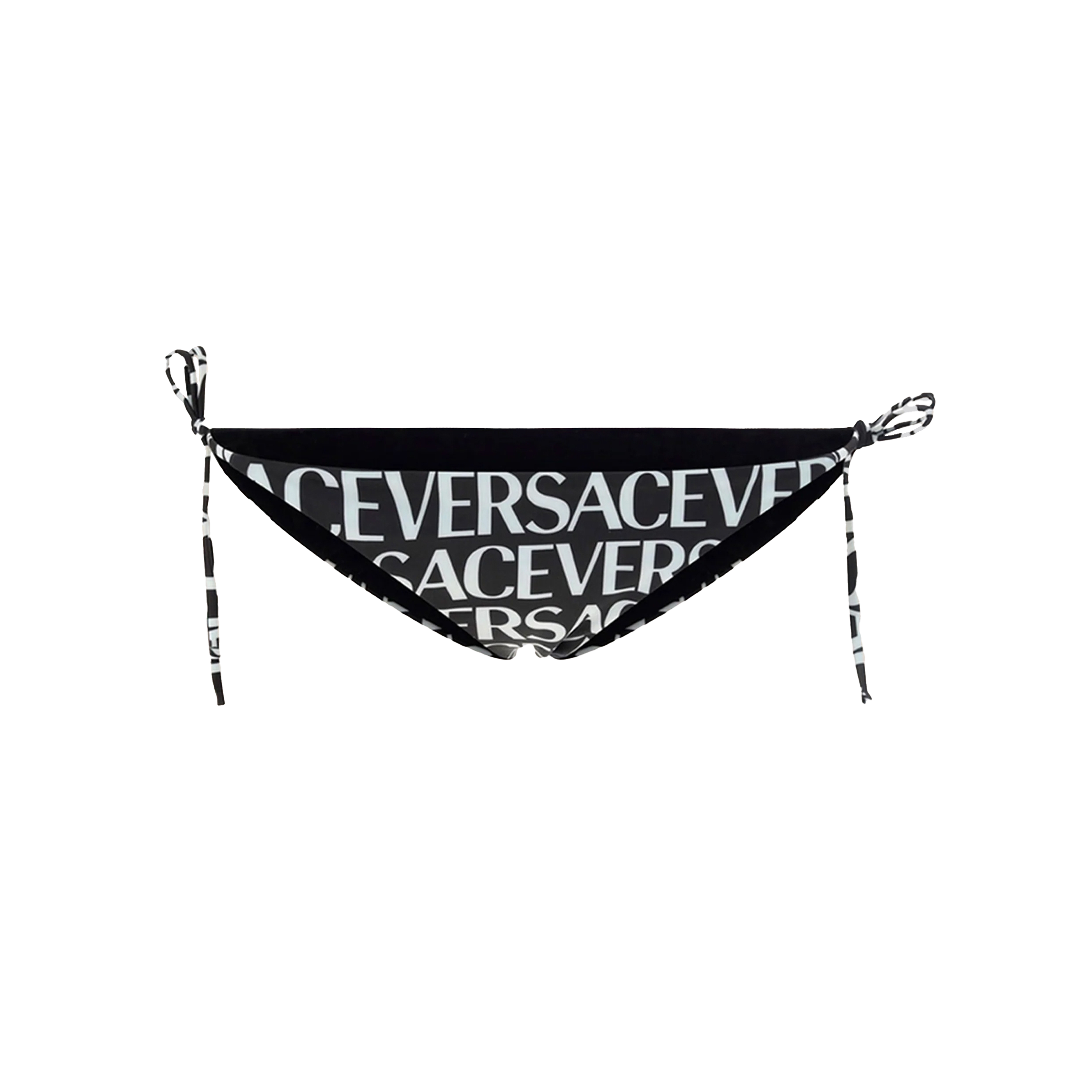 Bikini Bottom Negro Versace La Greca Signature