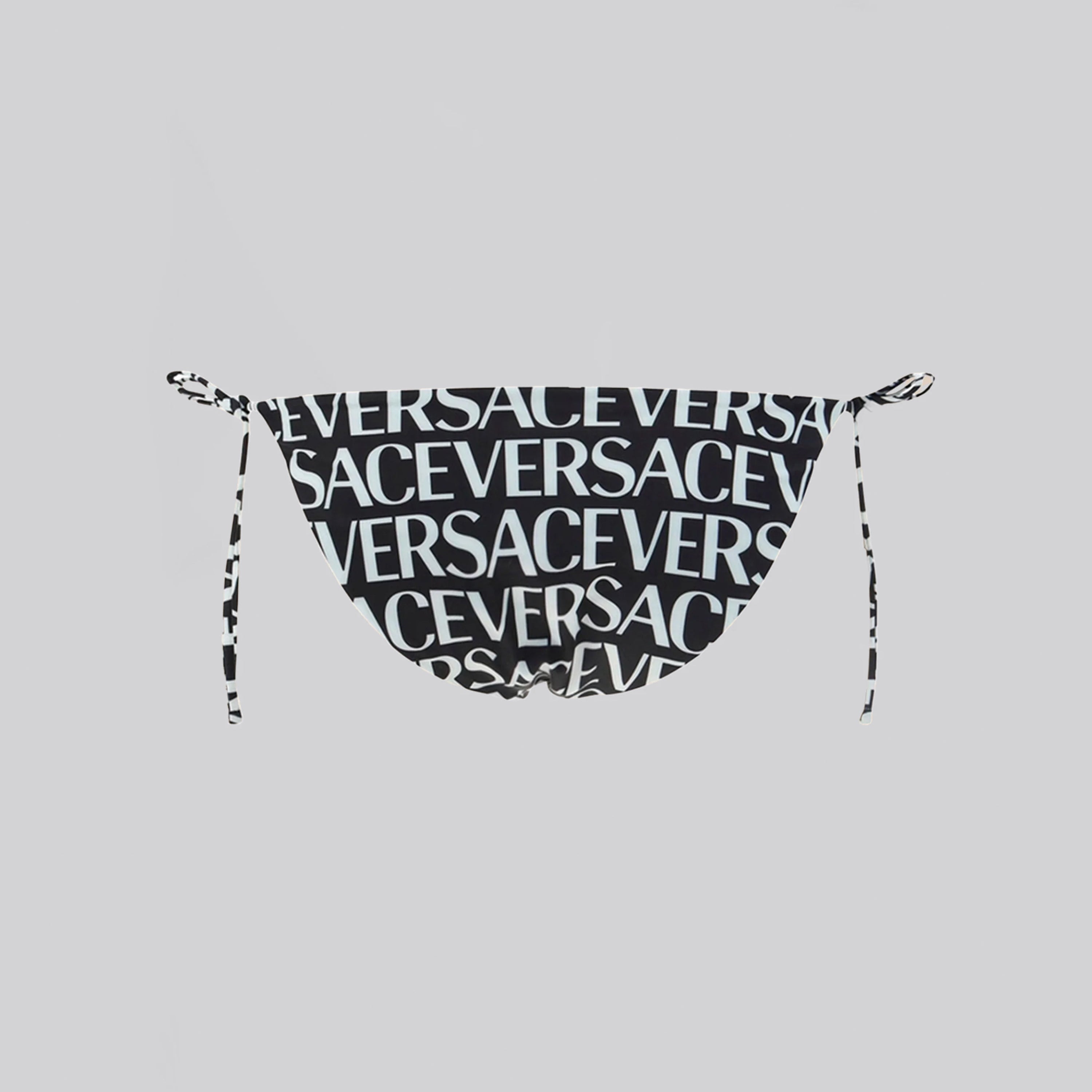 Bikini Bottom Negro Versace La Greca Signature