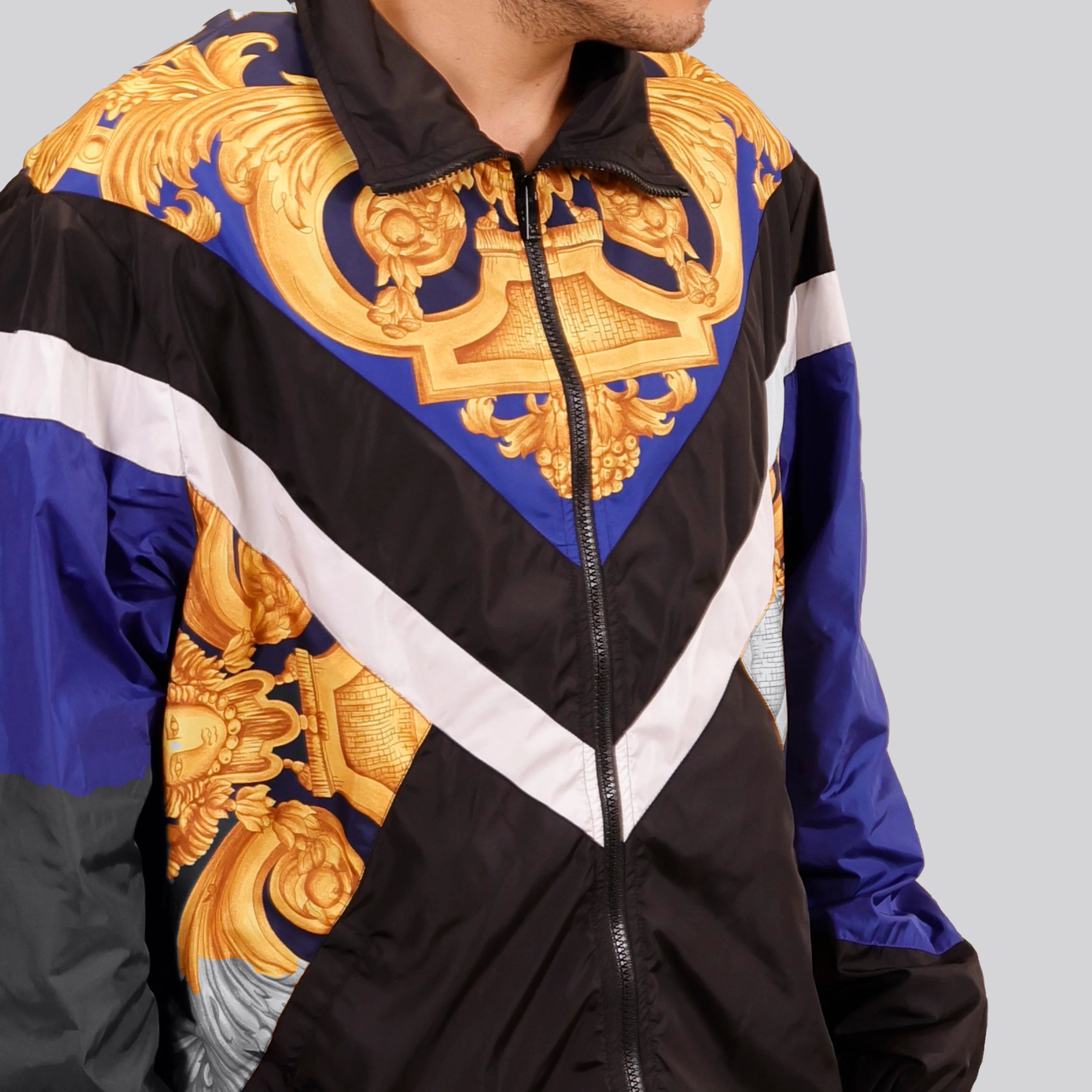Chaqueta Navy Versace Heritage Print