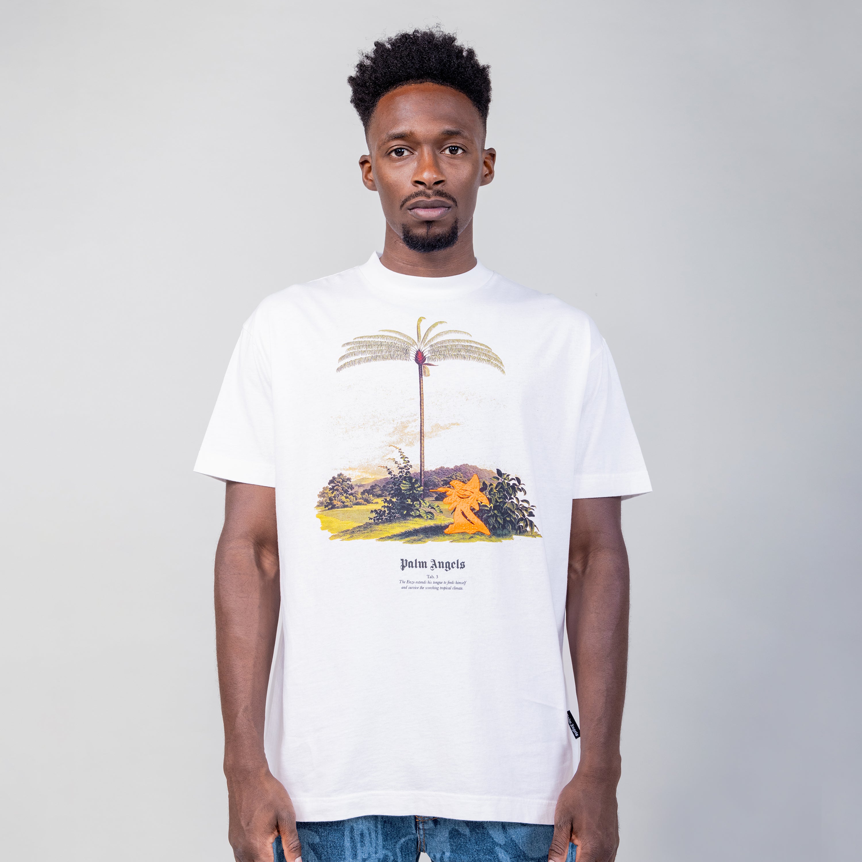 Camiseta Blanca Palm Angels Enzo From The Tropics