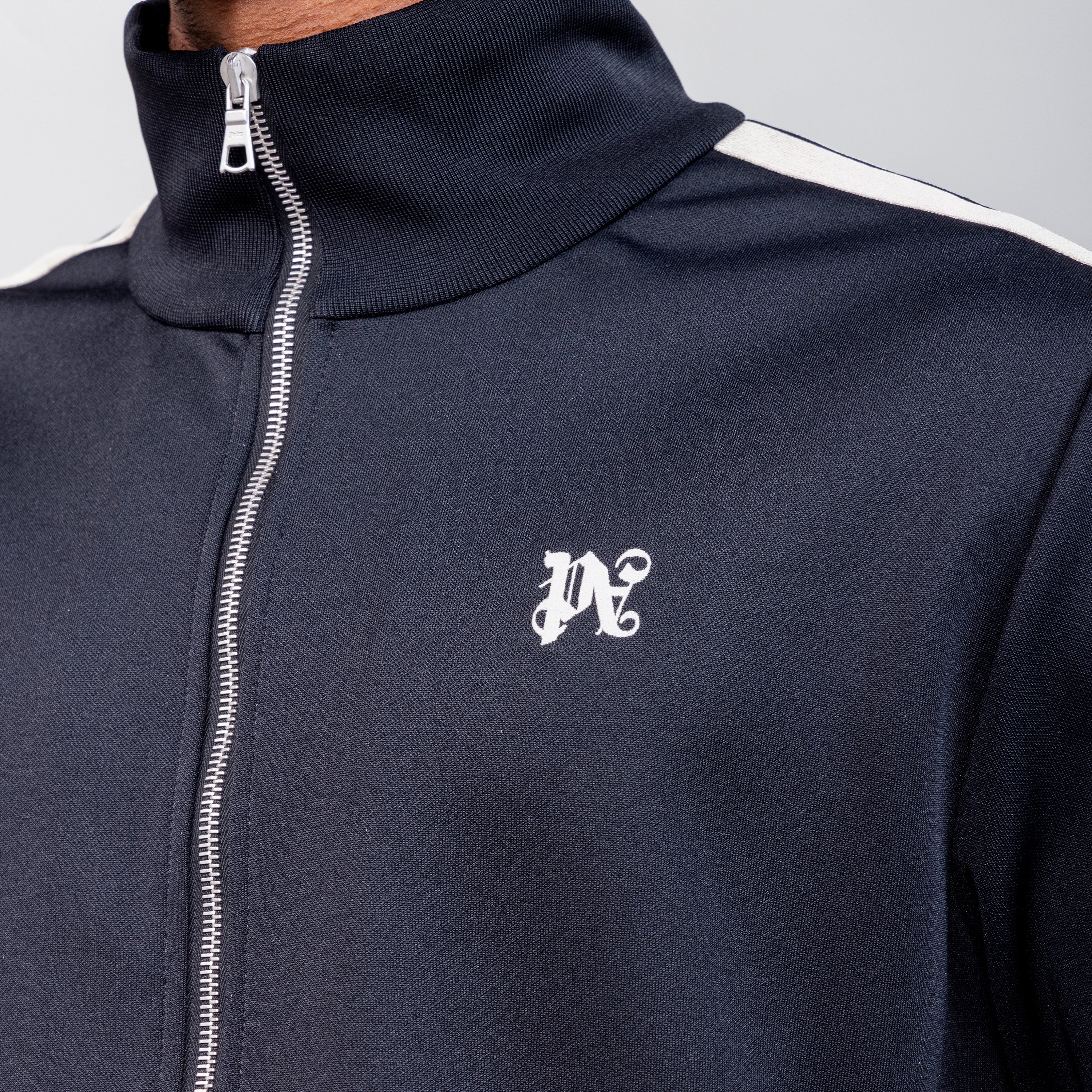 Chaqueta Negra Palm Angels PA Monogram