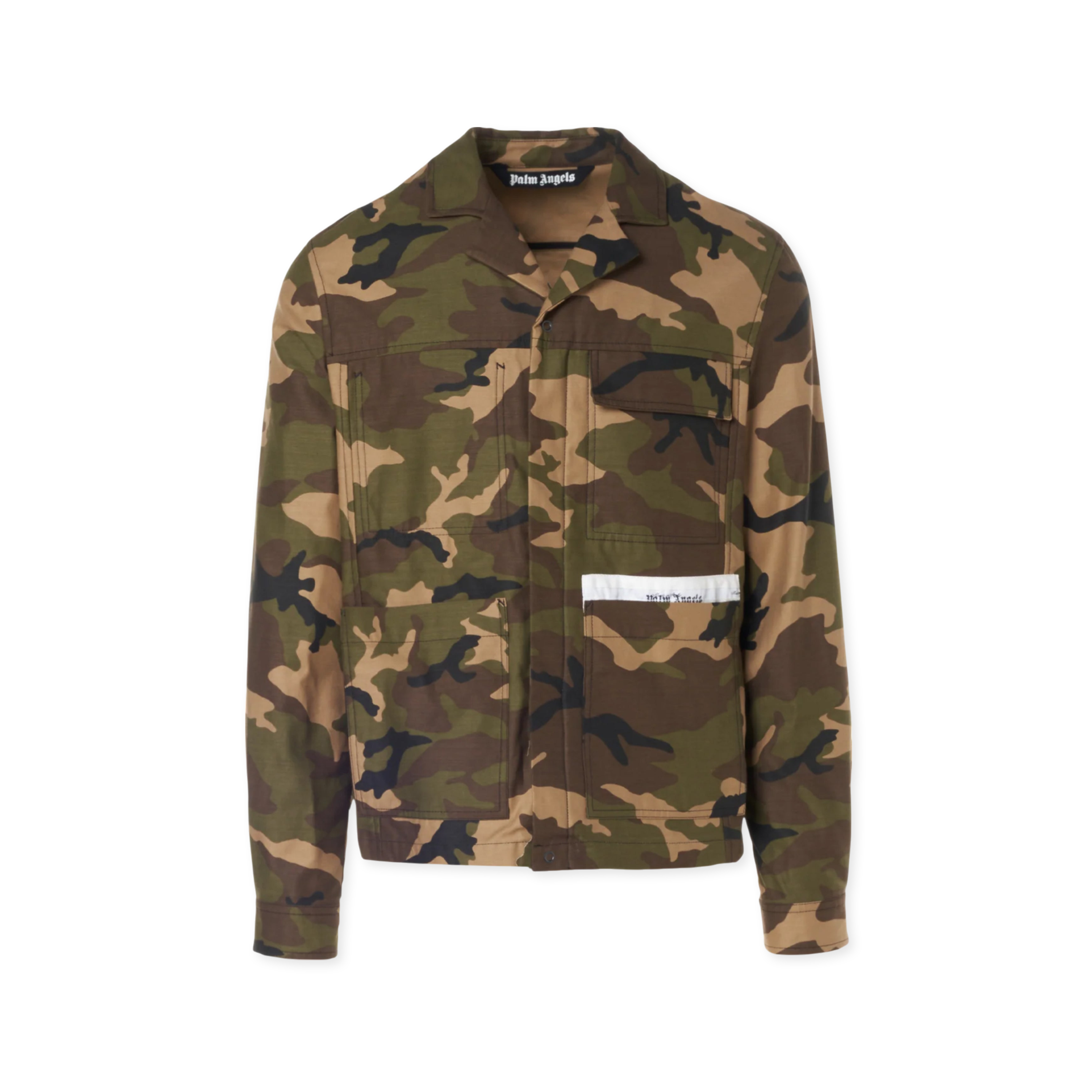 Chaqueta Verde Military Palm Angels Sartorial Tape Camou