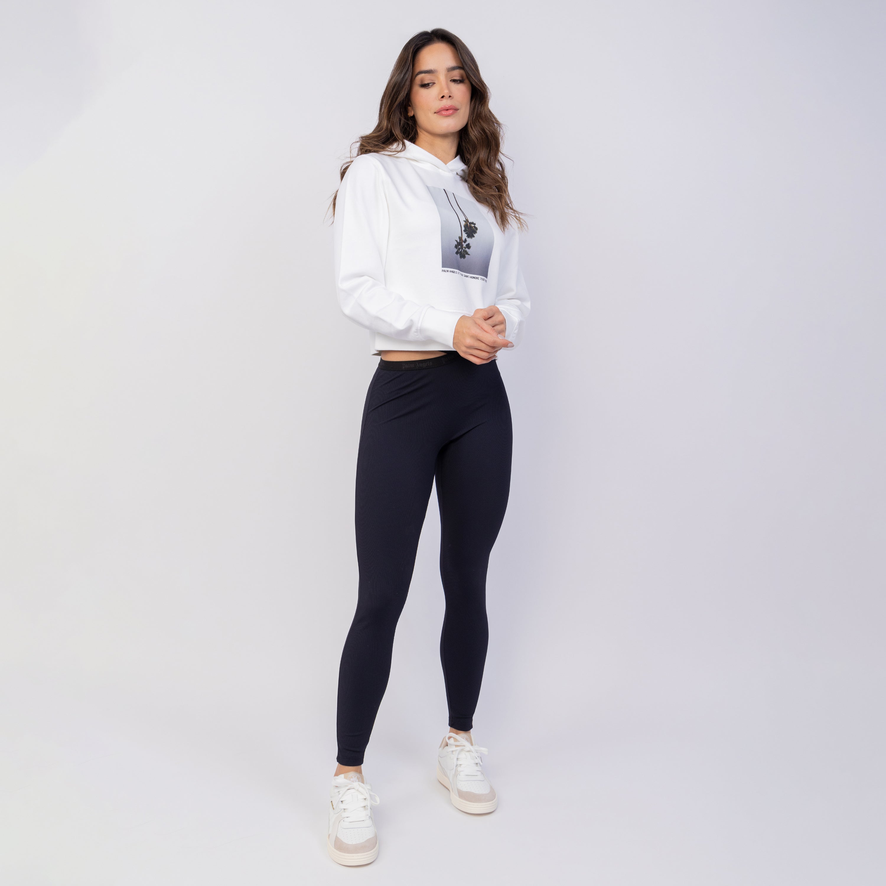 Buzo Tipo Hoodie Blanco Palm Angels Mirage Boxy Fit