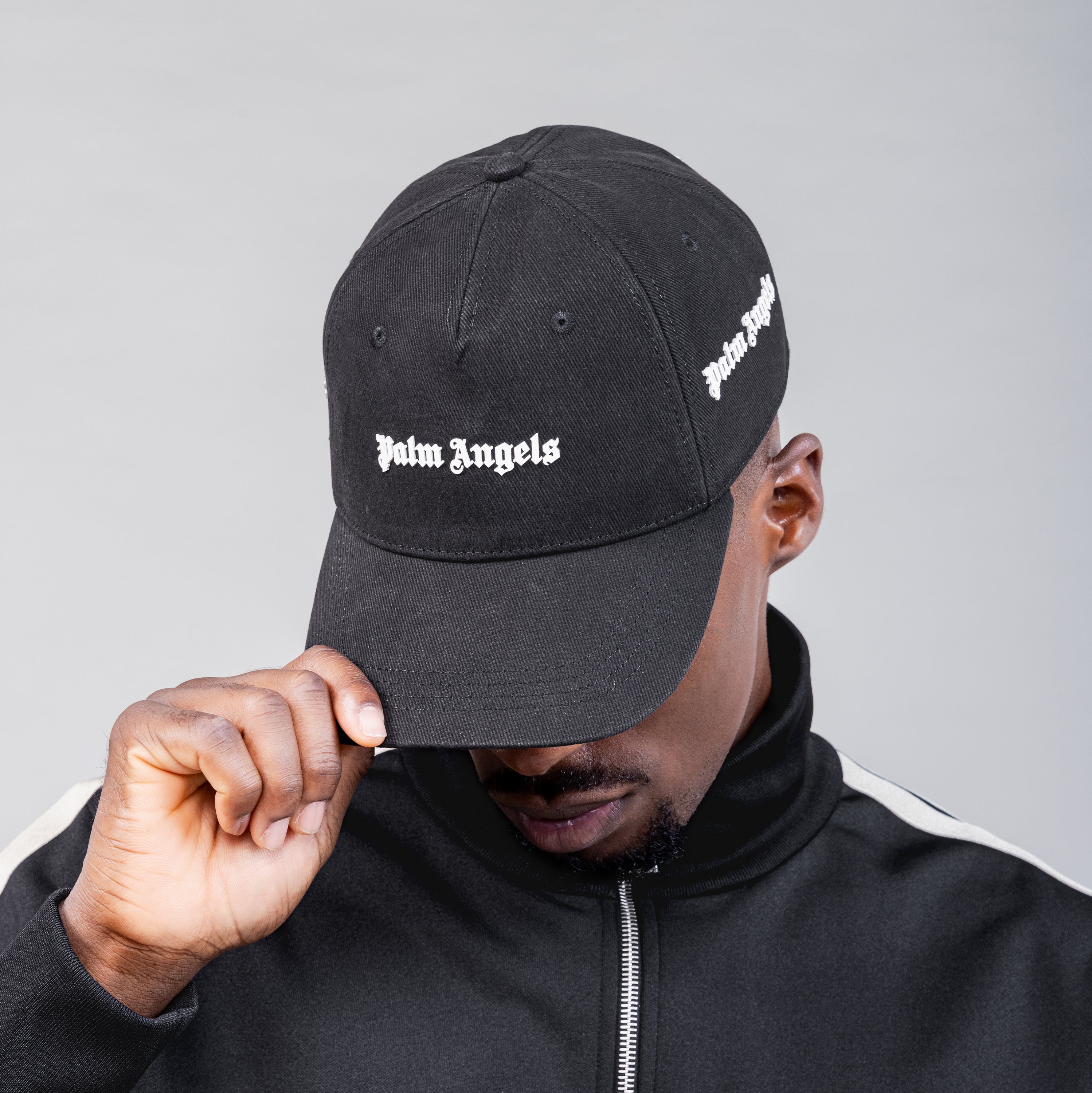 Gorra Negra Palm Angels 3 Logo