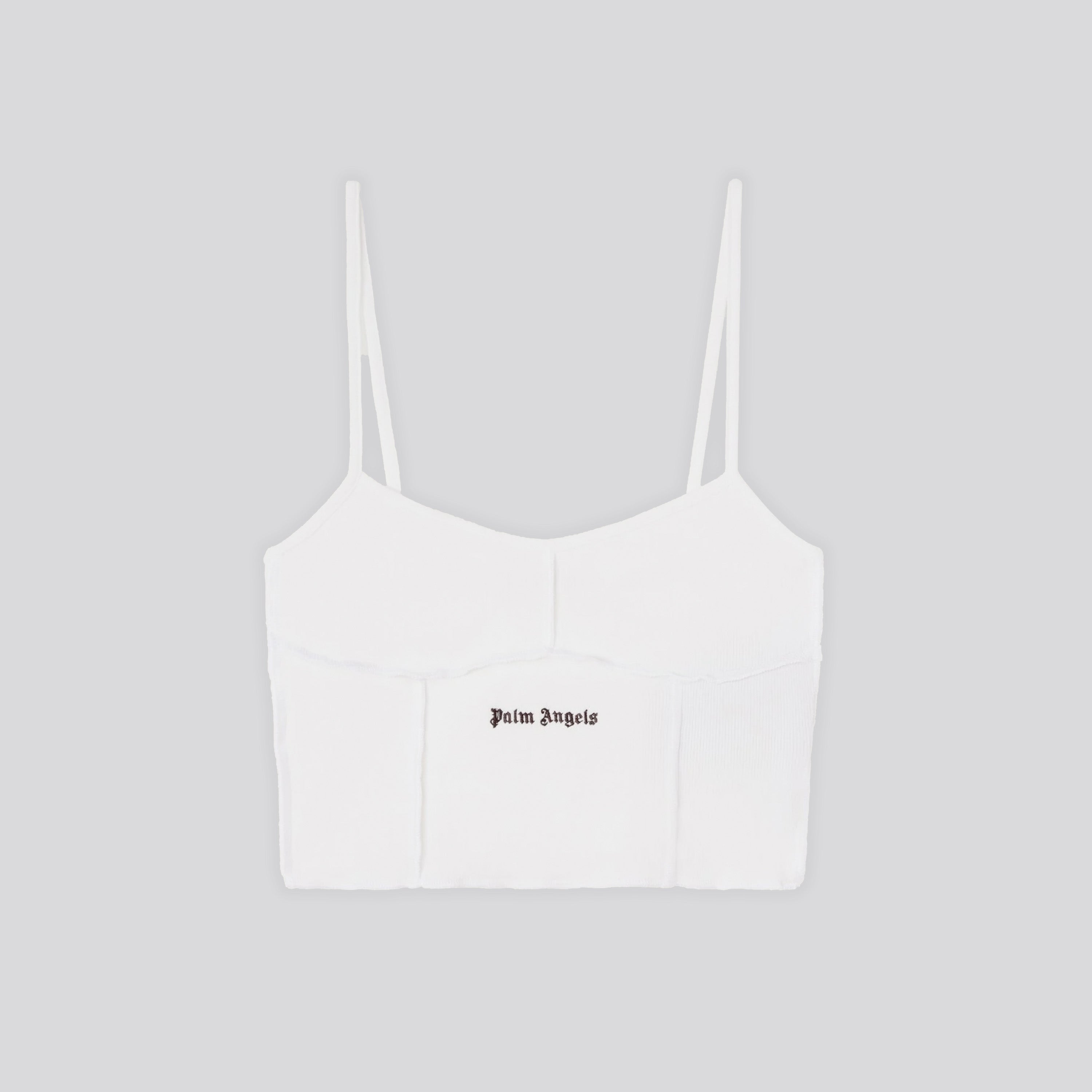 Top Blanco Palm Angels Rib