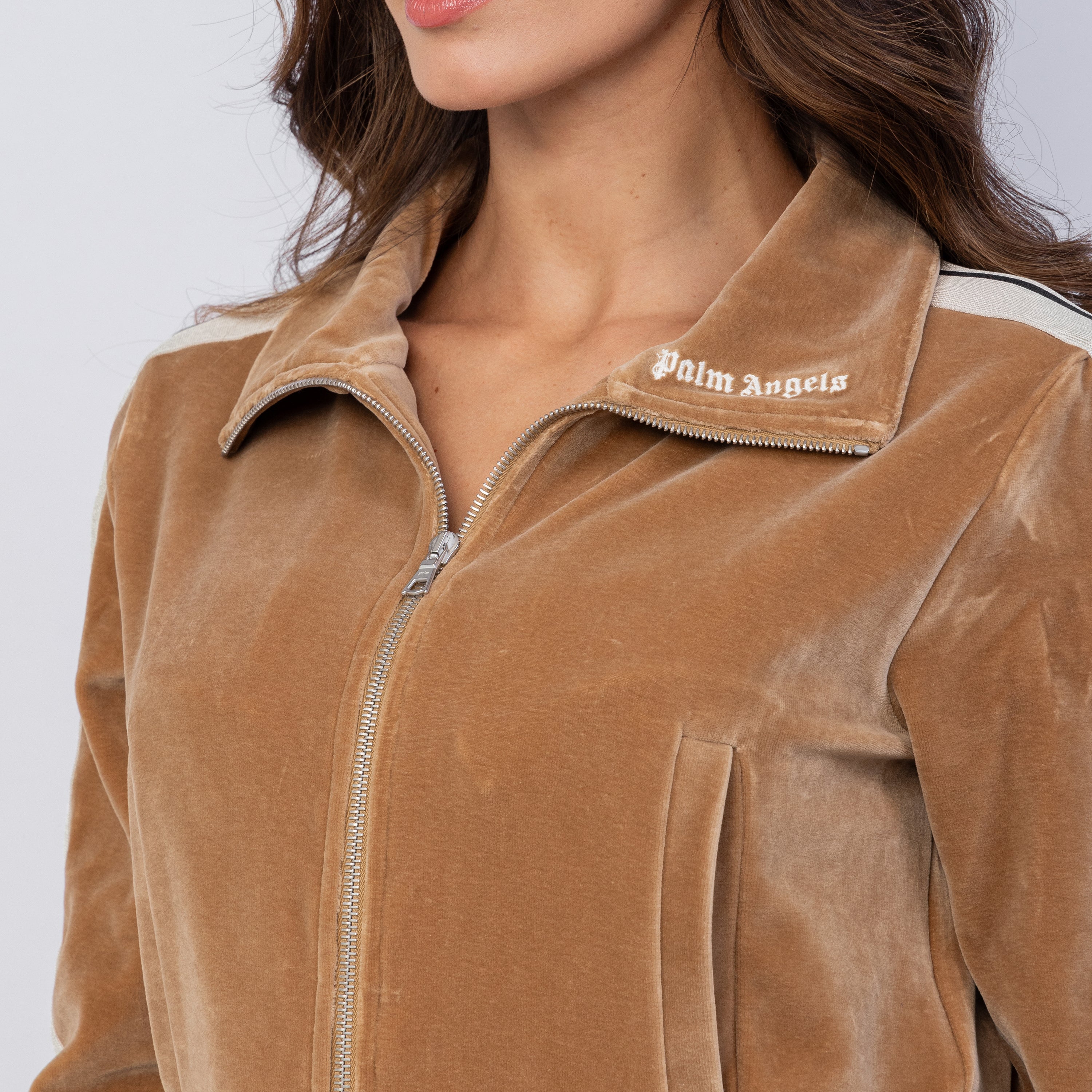 Chaqueta Beige Palm Angels Velvet