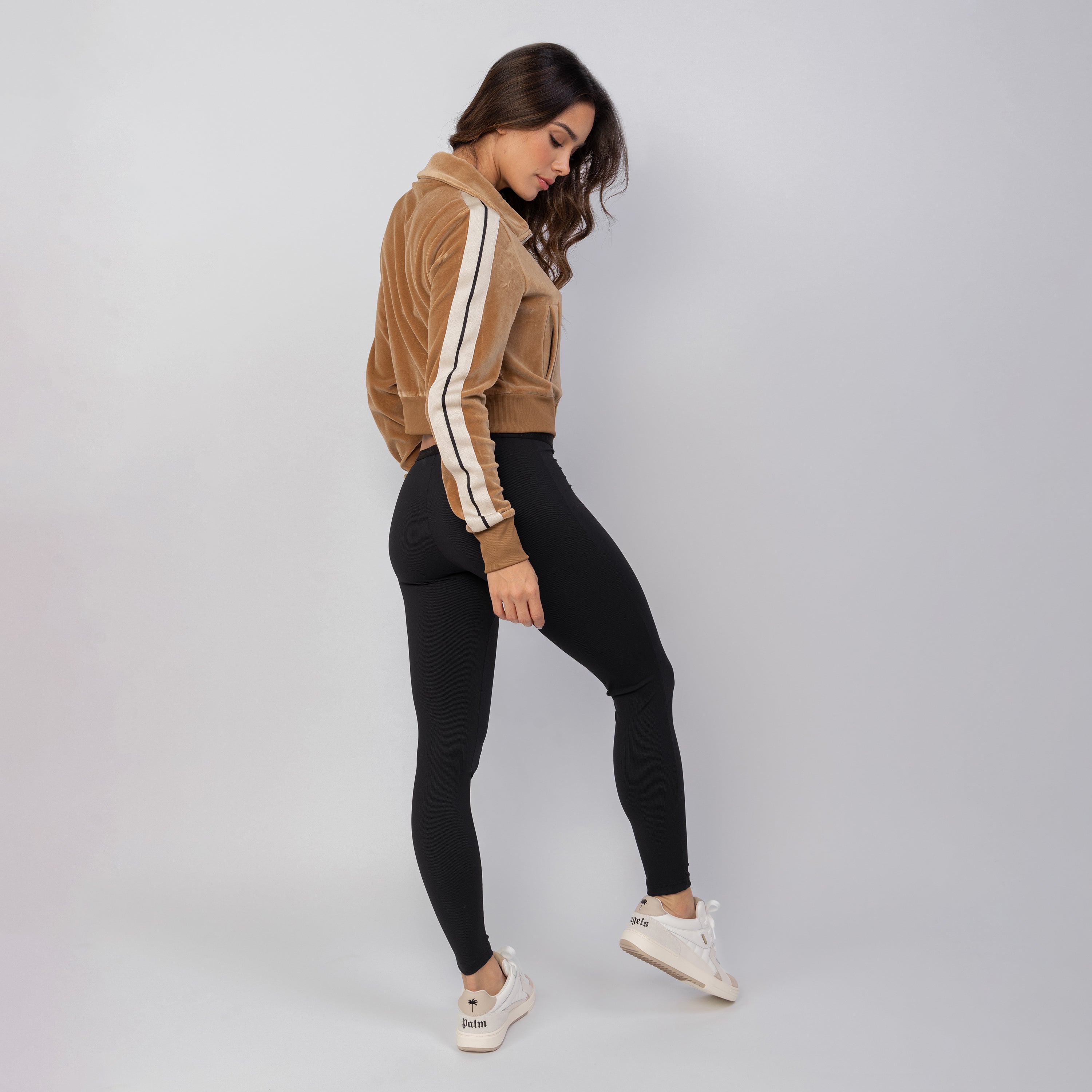 Chaqueta Beige Palm Angels Velvet