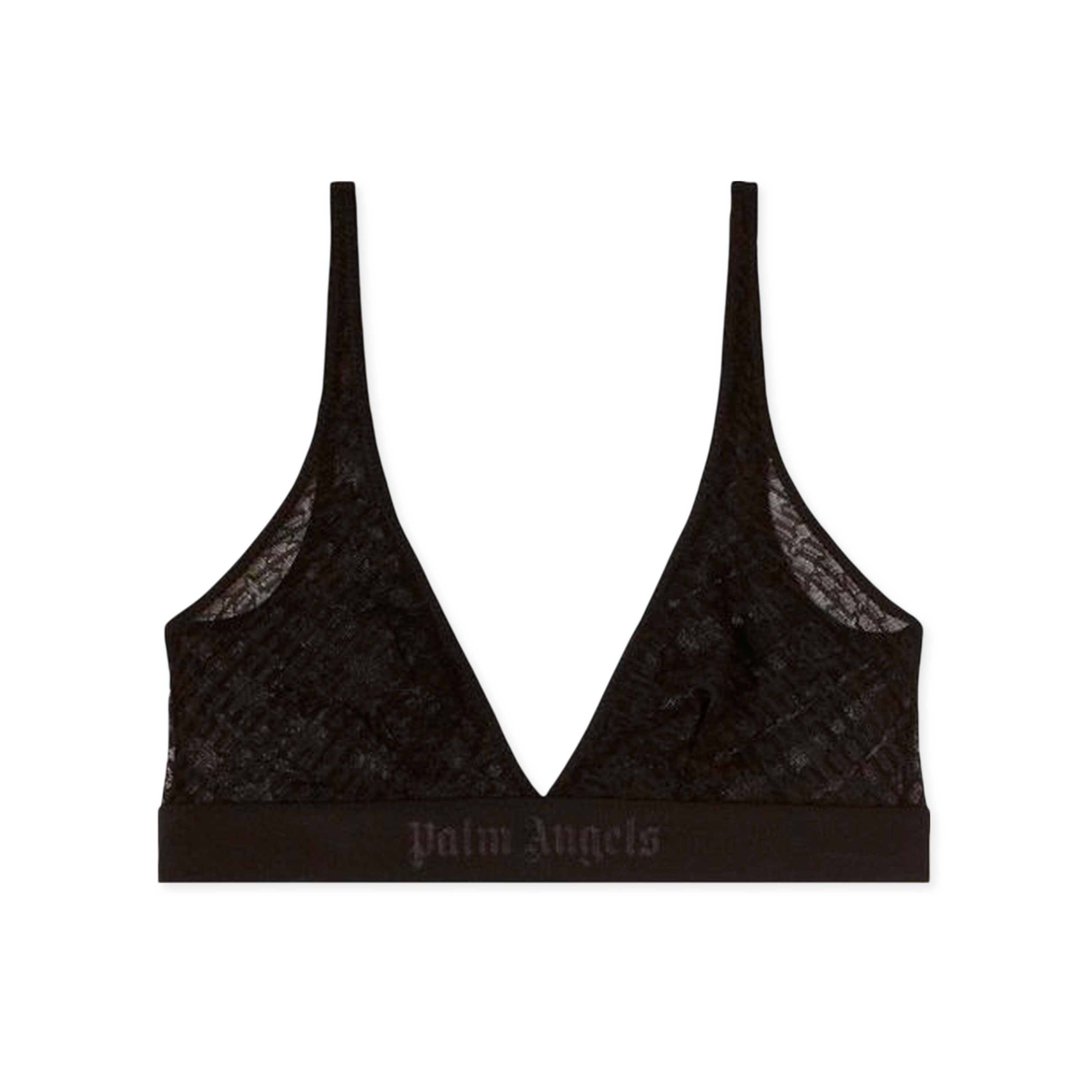 Bikini Top Negro Palm Angels Lace