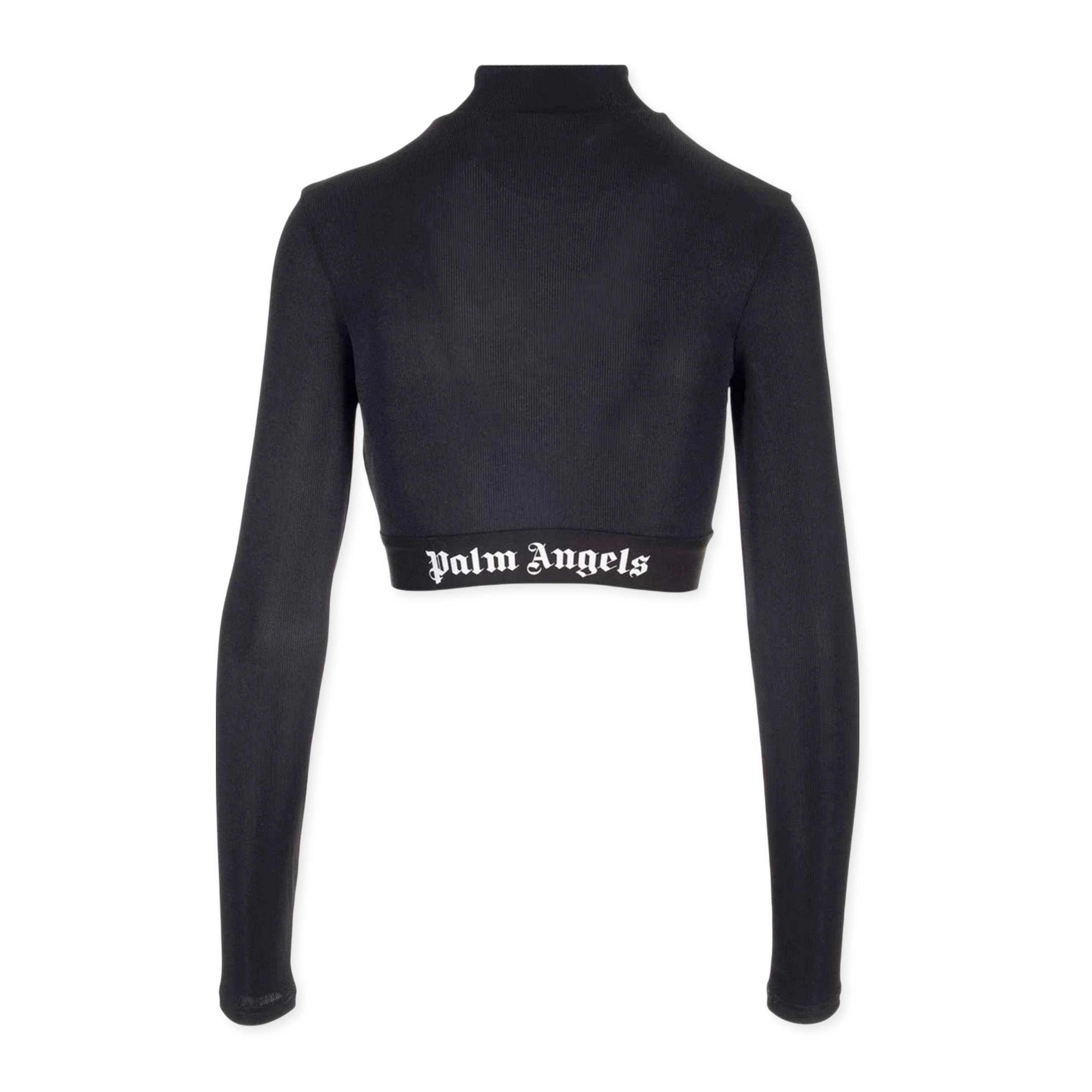 Top Negro Palm Angels Logo Tape